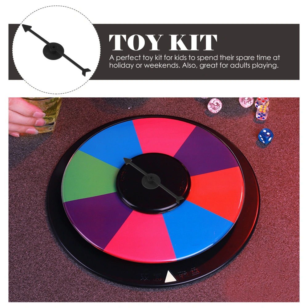 10pcs  Turntable Spinners Fortune Board Kit DIY Educational Toy Kit Turning Toy Spinners