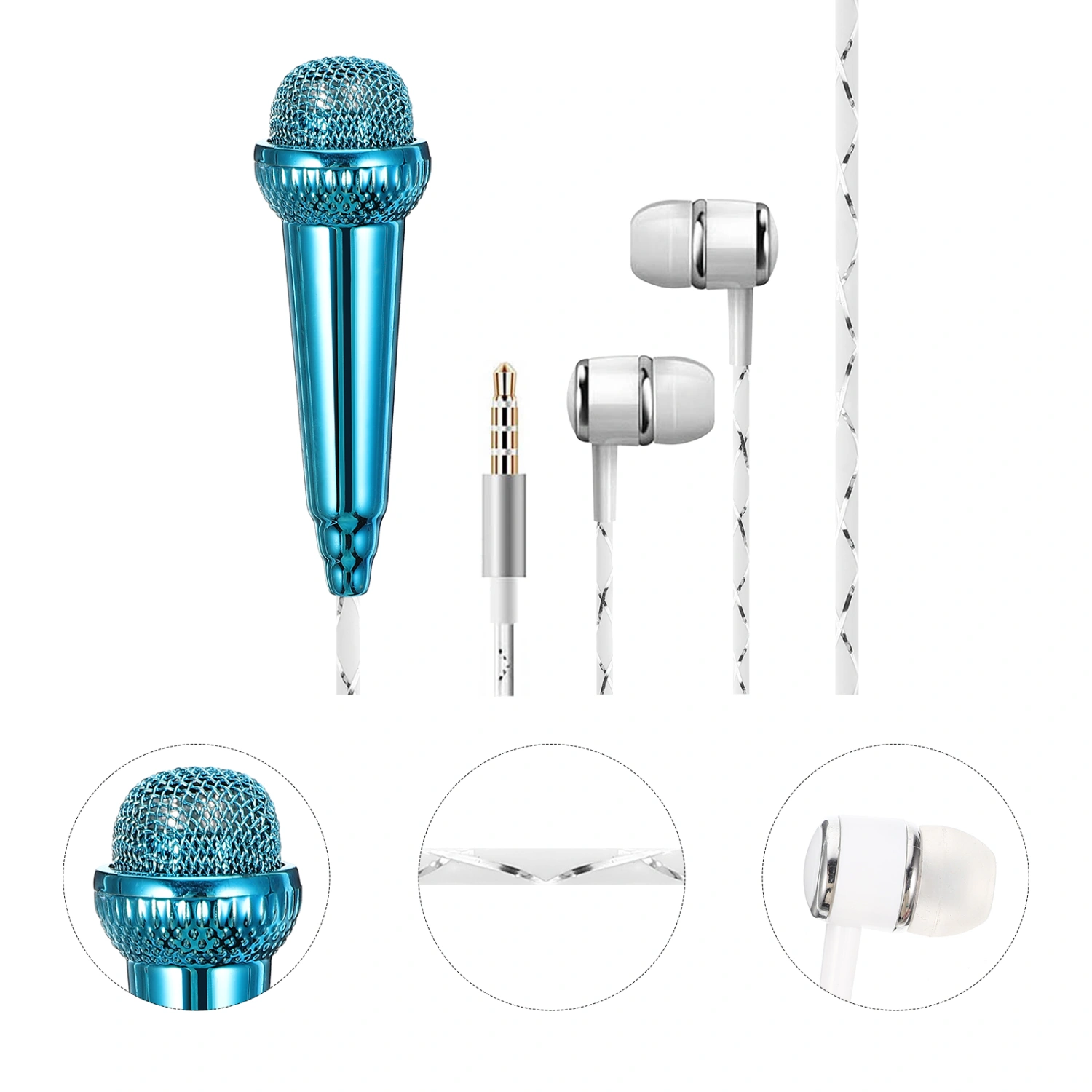 Microphone Portable Vocal Microphone Miniature Microphone for Voice Recording