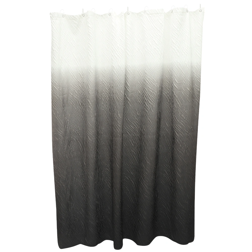 Shower Curtain Polyester Bathroom Shower Curtain Waterproof Partition Curtain with Hooks