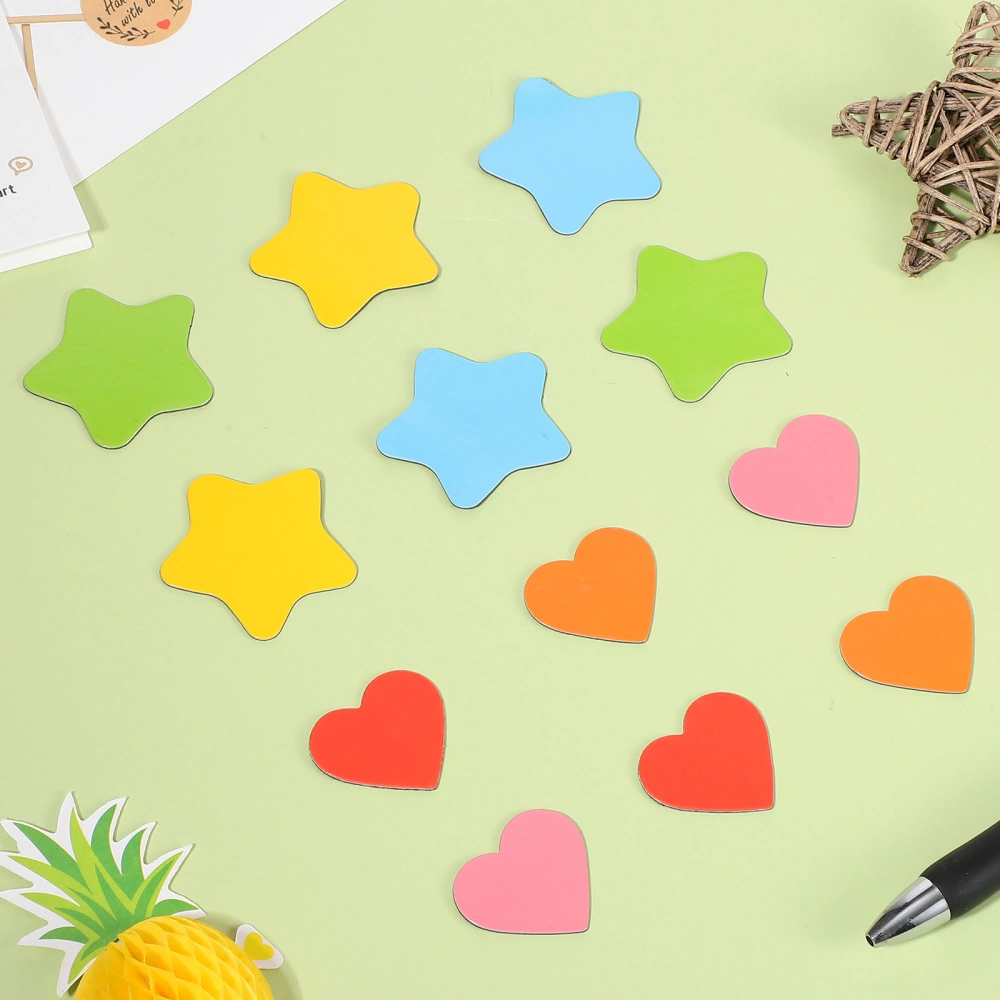 6 Packs of Stars Magnets Love Magnets Magnetic Stickers Board Magnets Fridge Magnet Stickers for Class Office Kitchen