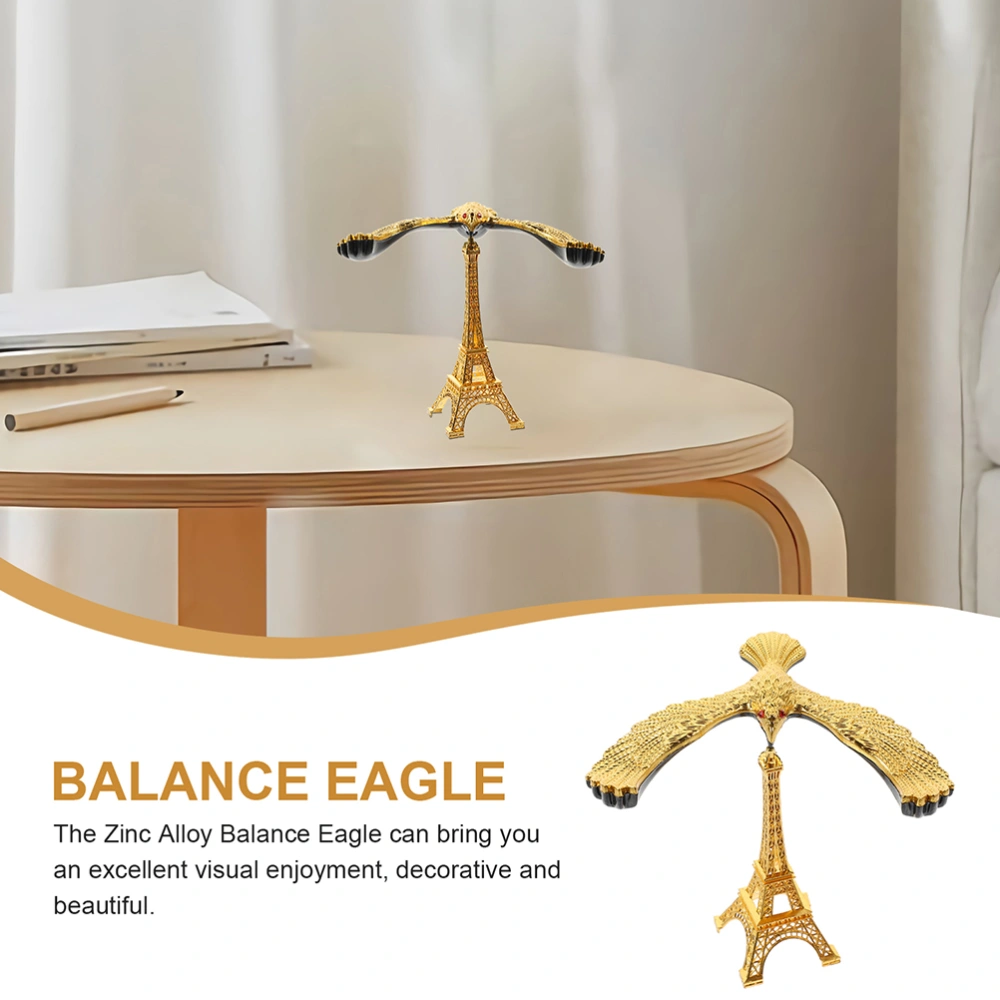 Desktop Balance Eagle Decoration Zinc Alloy Balance Bird Eiffel Tower Model Ornament