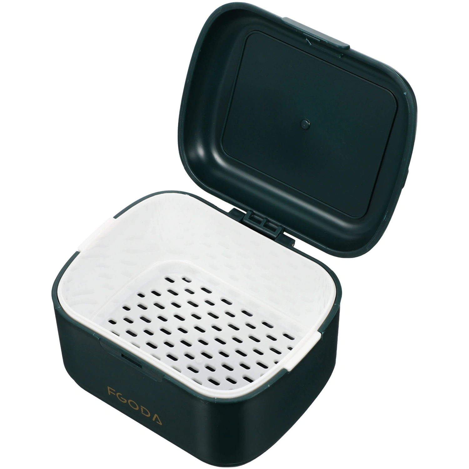 Denture Bath Case Orthodontic Retainer Box Denture Cleaning Box Portable Brace Retainer Case