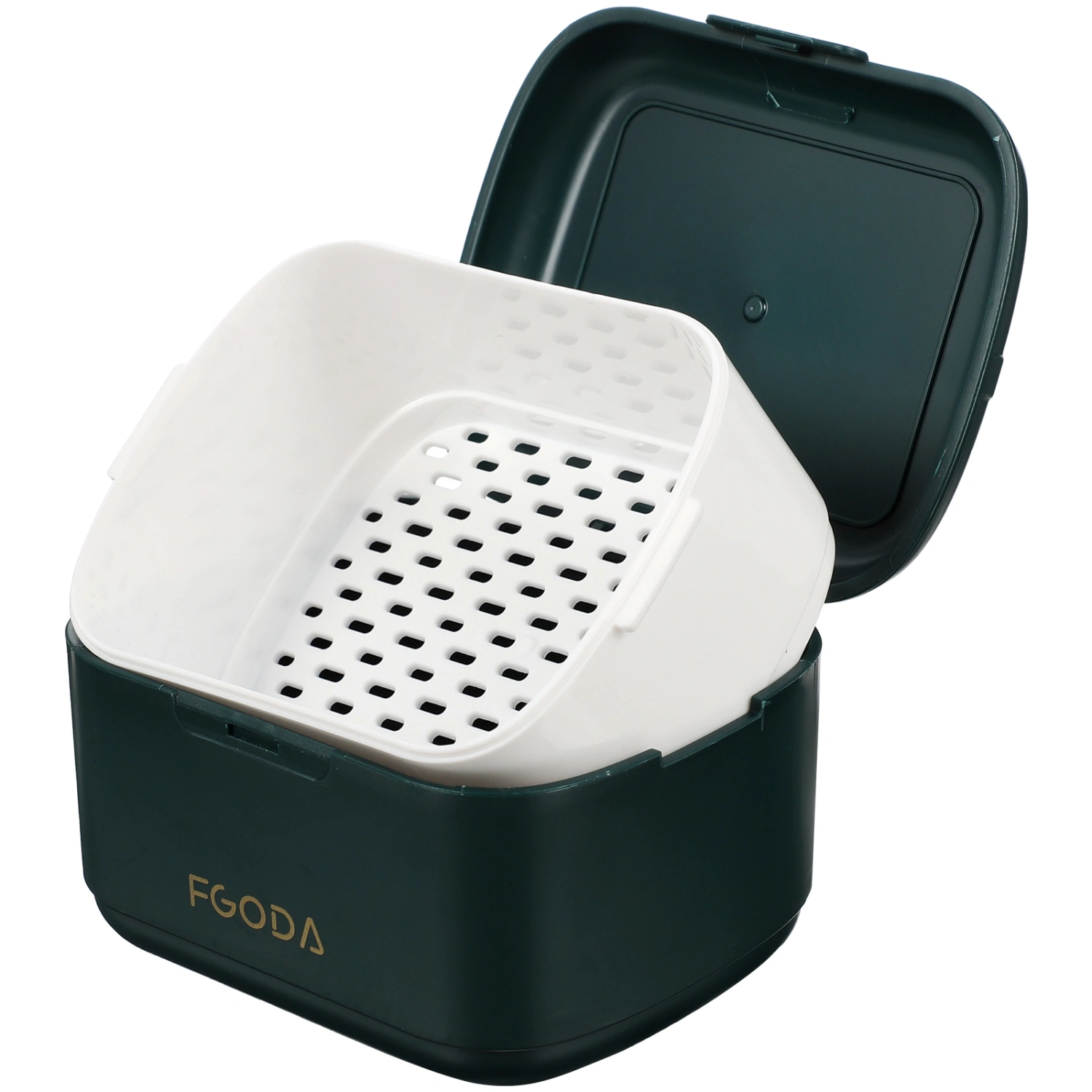 Denture Bath Case Orthodontic Retainer Box Denture Cleaning Box Portable Brace Retainer Case