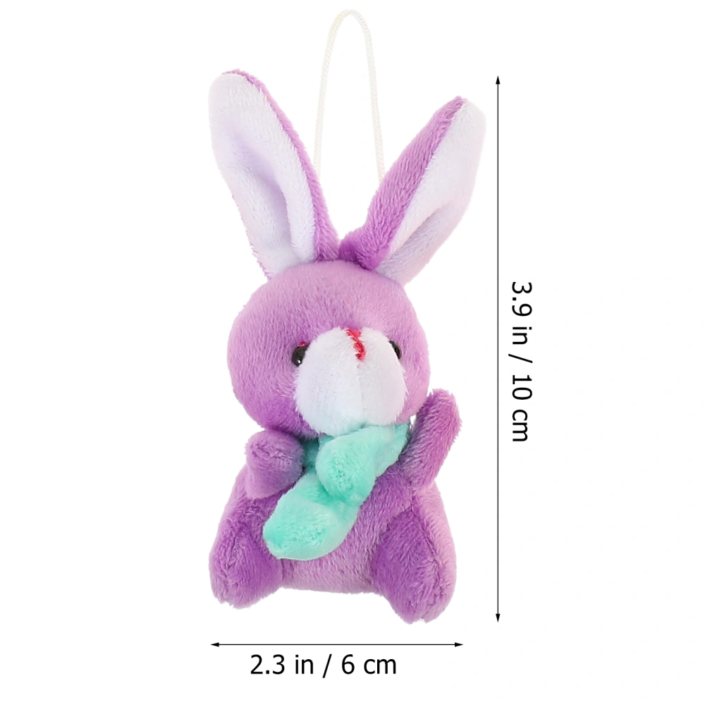 6pcs Easter DIY Bunny Pendant Plush Stuffed Rabbit Plush Toys Stuffed Bunny Toys