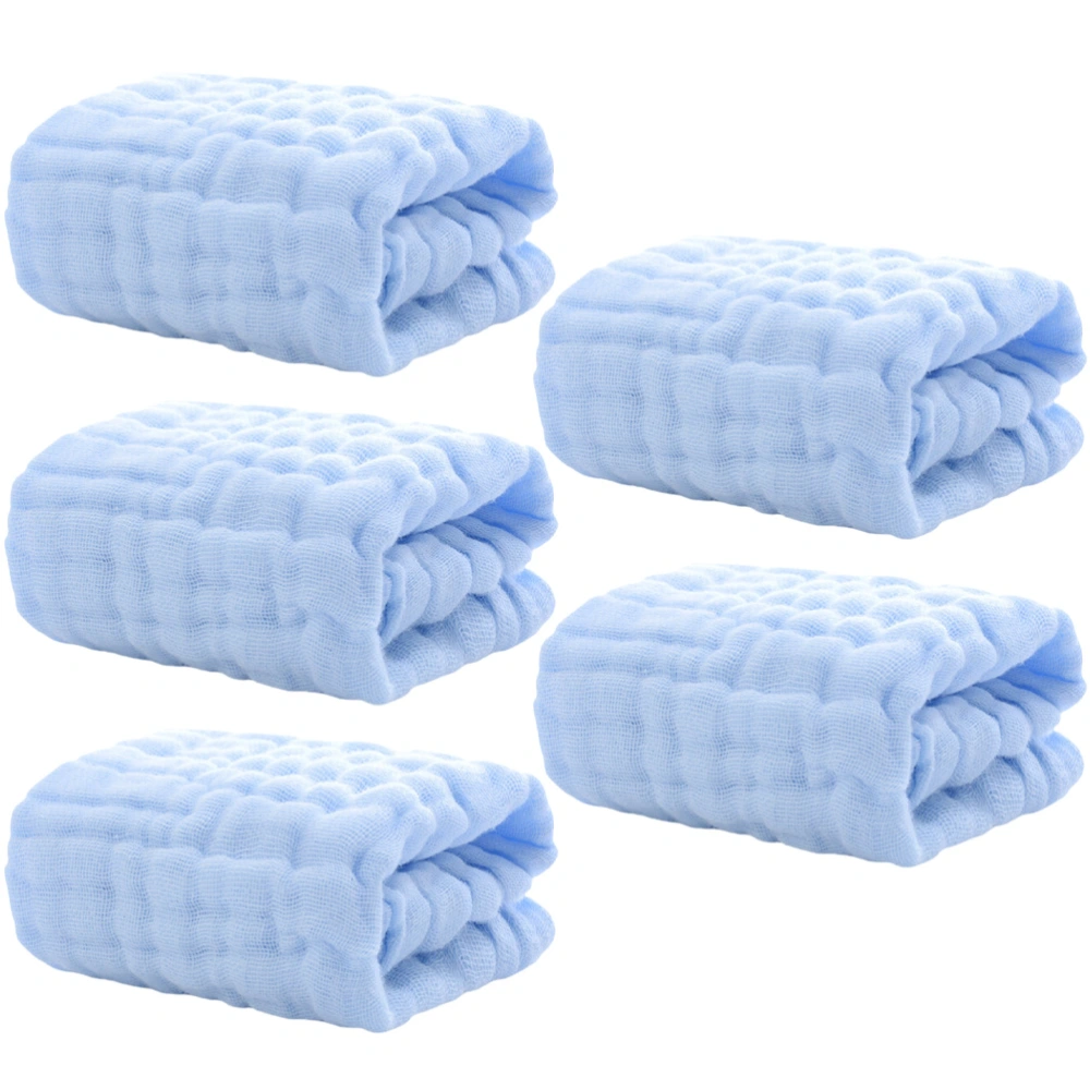 5pcs Baby Washcloths Baby Face Towel Burping Cloth Drool Towel Saliva Towel