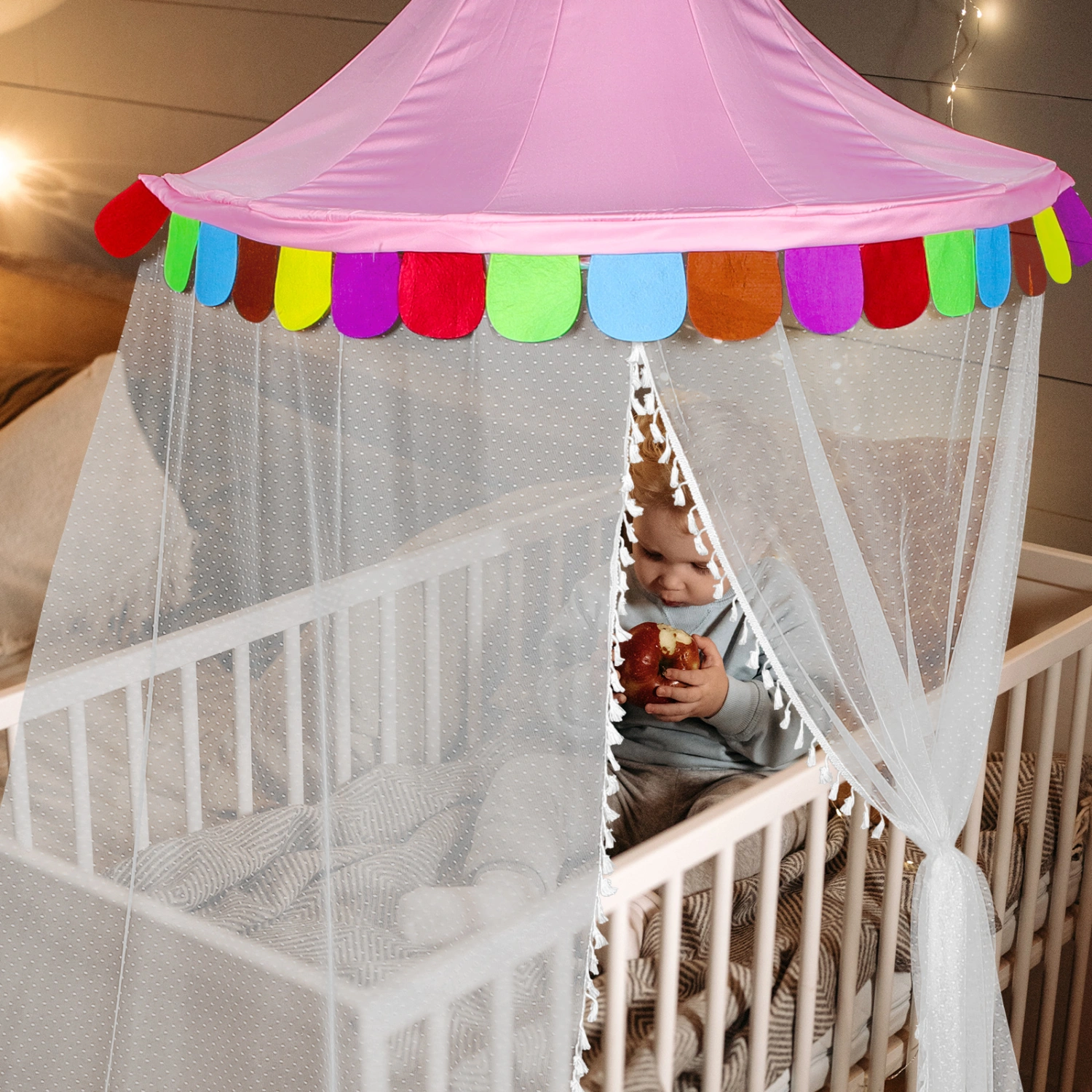 Creative Children Tent Lovely Half-moon Design Tent Children Bedroom Reading Corner Tent