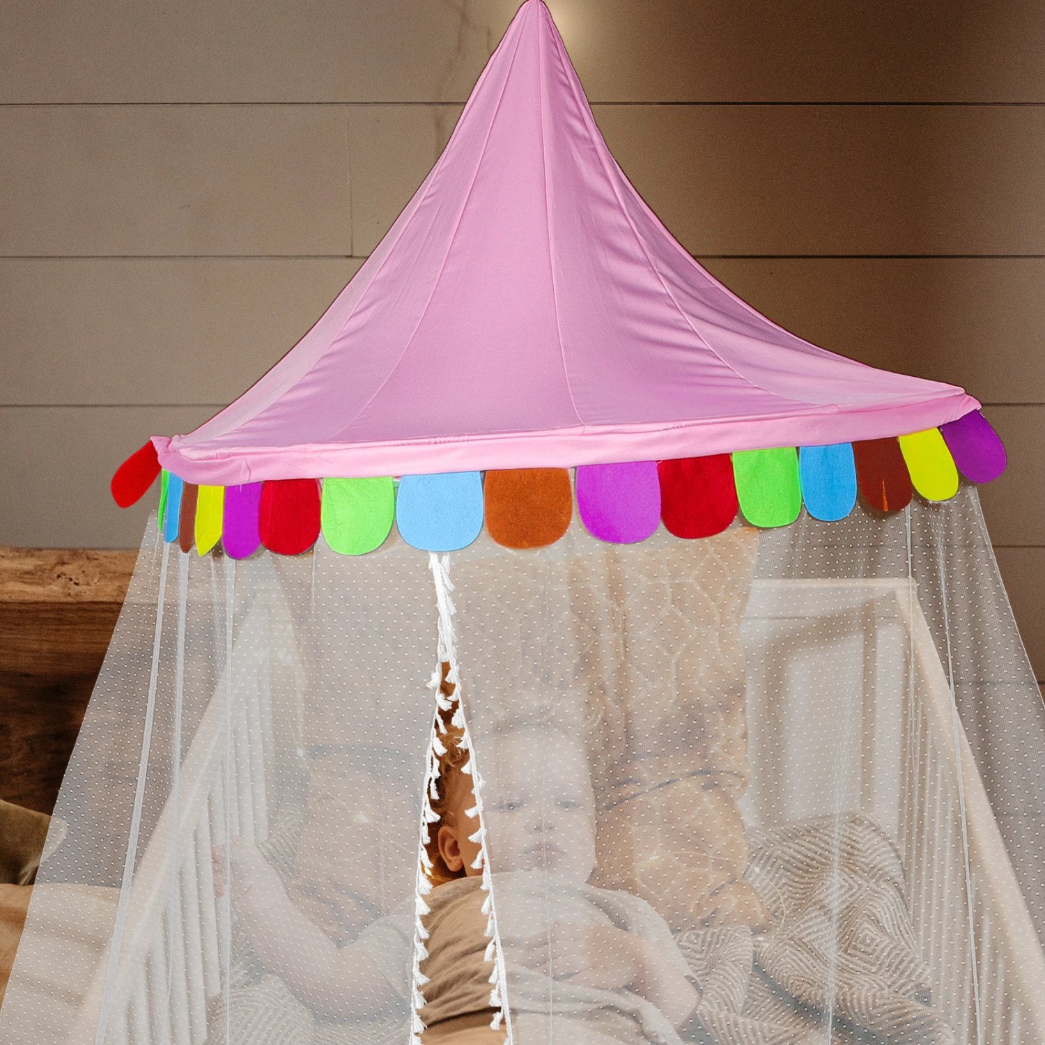 Creative Children Tent Lovely Half-moon Design Tent Children Bedroom Reading Corner Tent