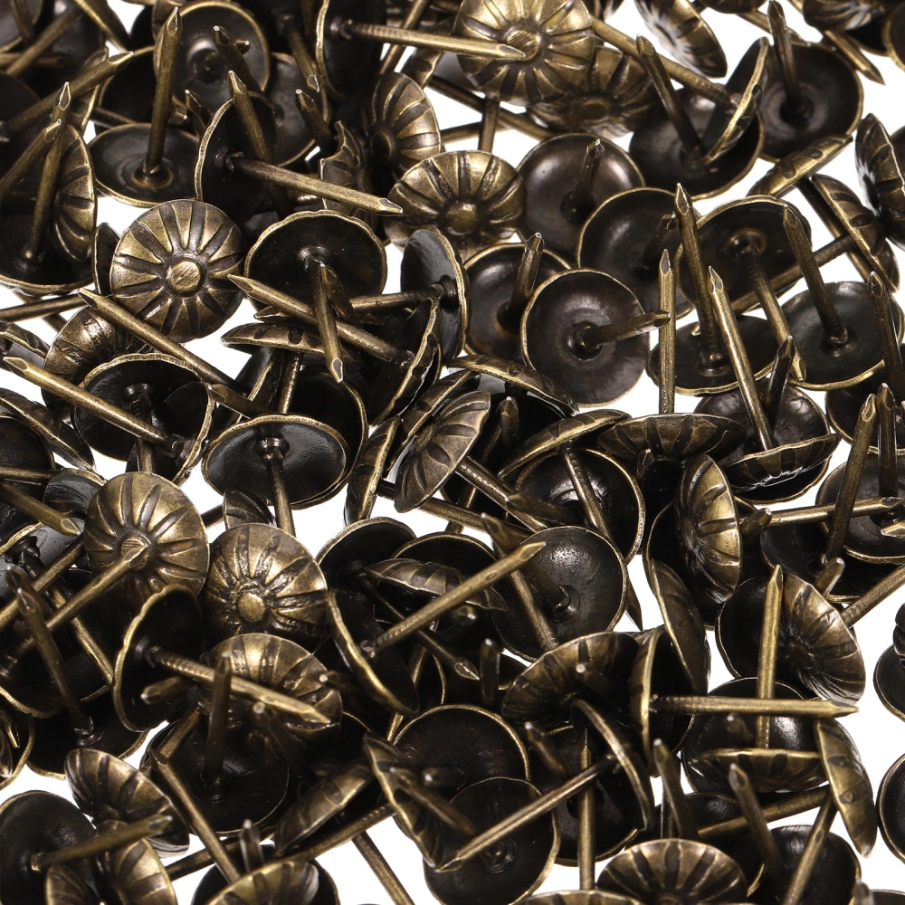 300pcs Iron Upholstery Tacks Furniture Upholstery Nails Vintage Push Pin