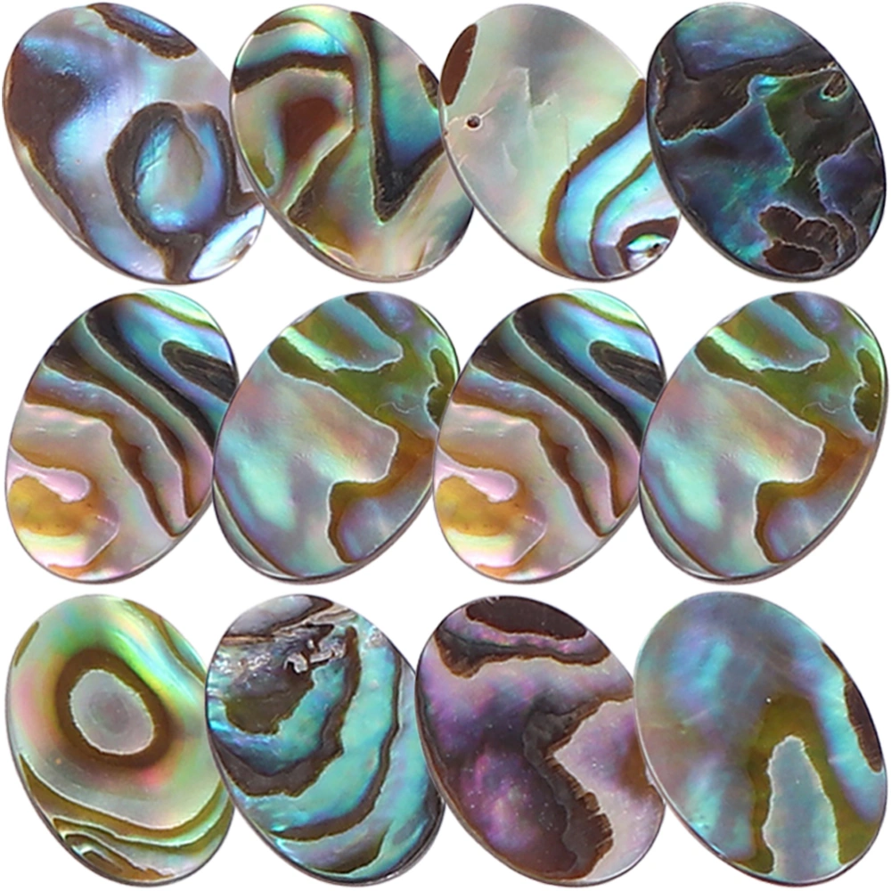 12pcs Abalone Shell Pendants Necklace Charms Earring Charms Jewelry Making Charms