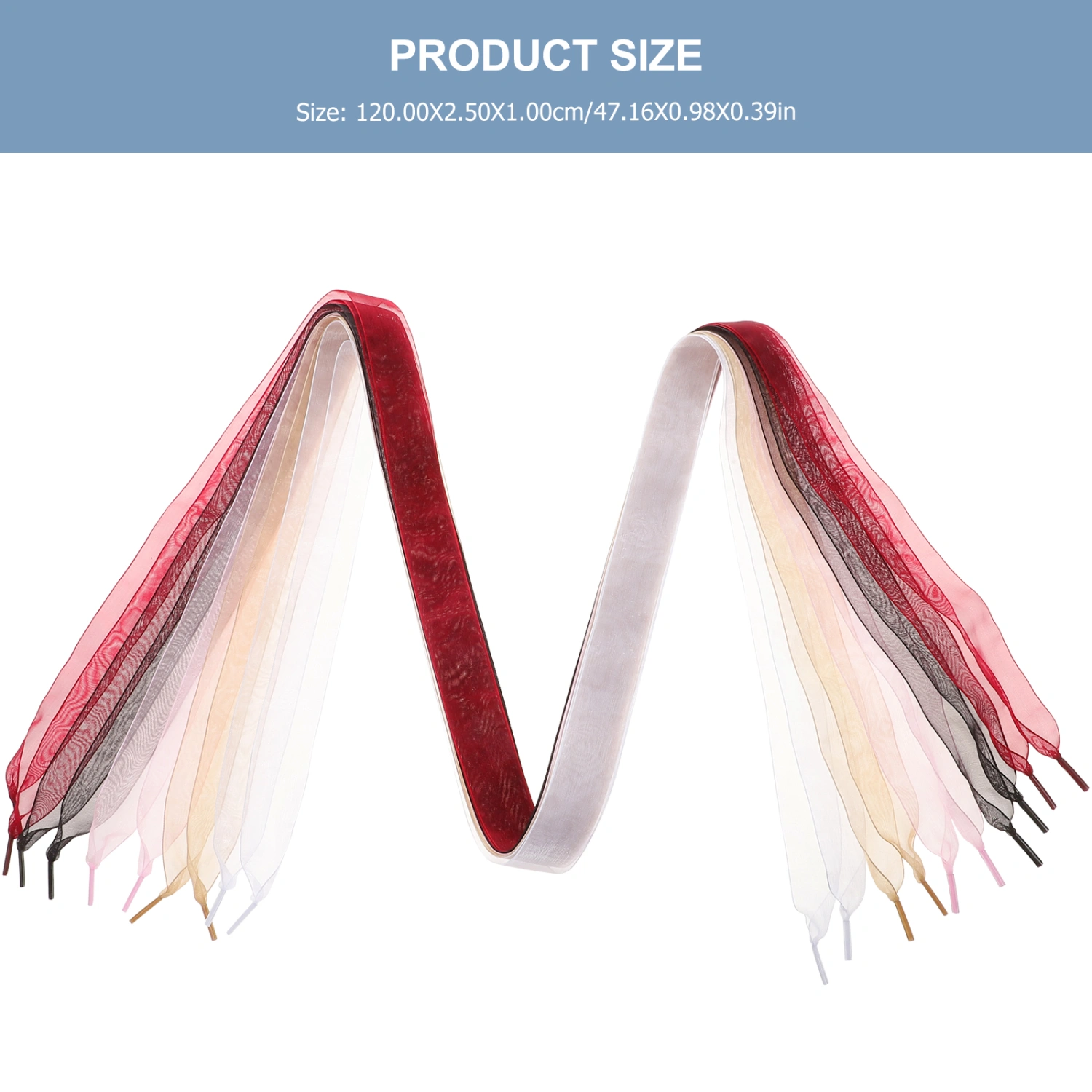 5pcs Ribbon Shoelaces Chiffon Shoe Laces Colored Shoe Strings Sneakers Shoe Laces