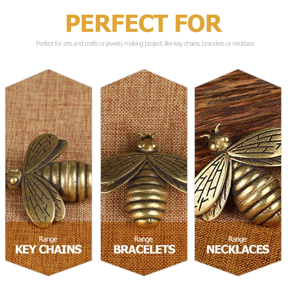 2Pcs Bee Charm Vintage Bee Pendants for Making Jewelry Earring Necklace Bracelet