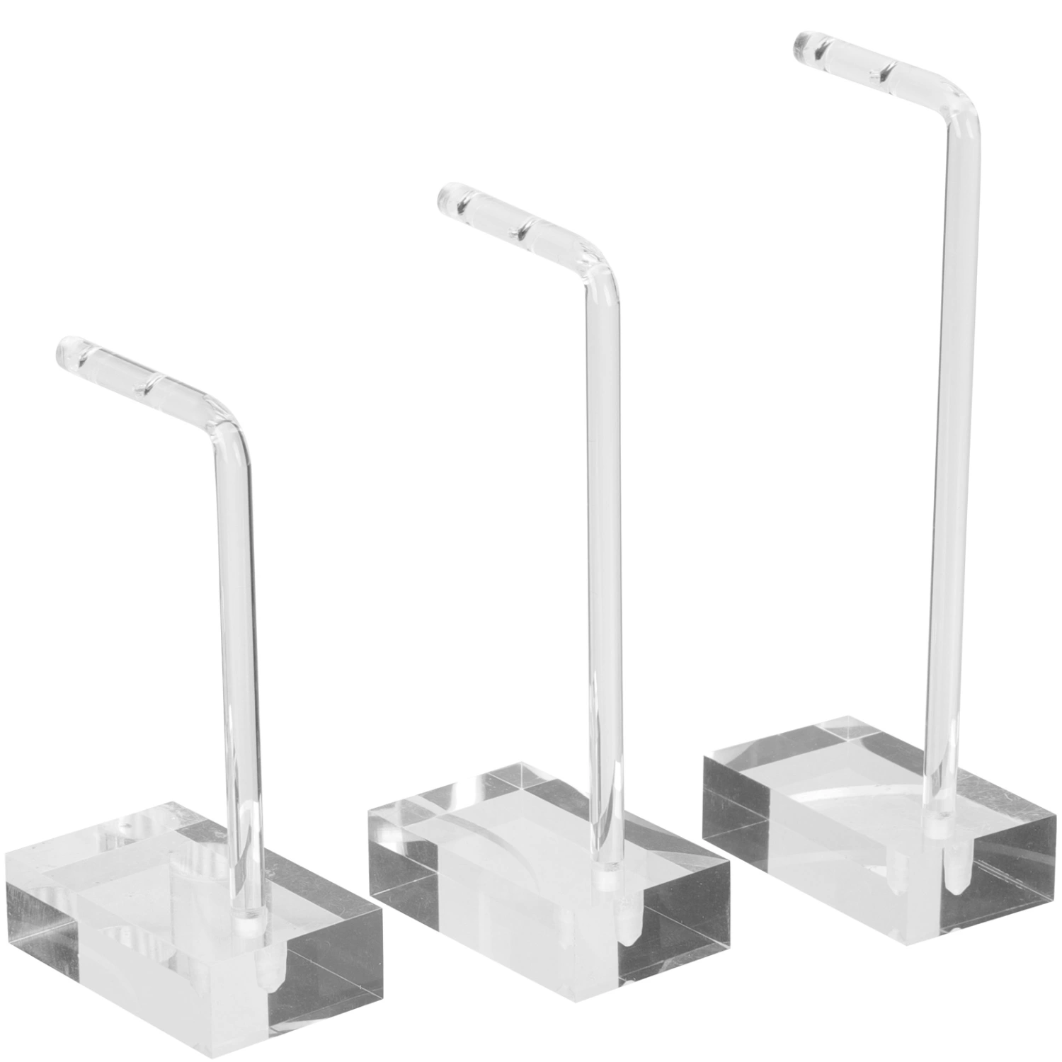 3pcs Earrings Display Rack Acrylic Jewelry Display Stand Transparent Display Holder