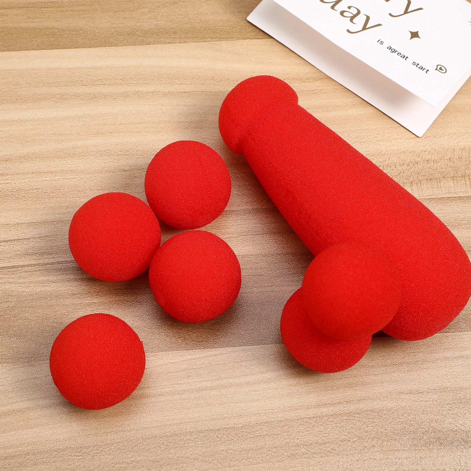 1 Set Funny Sponge Toy with Sponge Balls Novelty Stage Props Tricks Toys