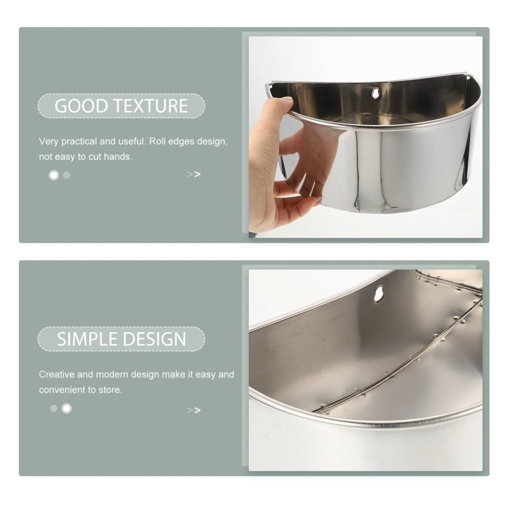 Stainless Steel Trash Bucket Hotel Dining Room Bucket Chopping Board Trash Box