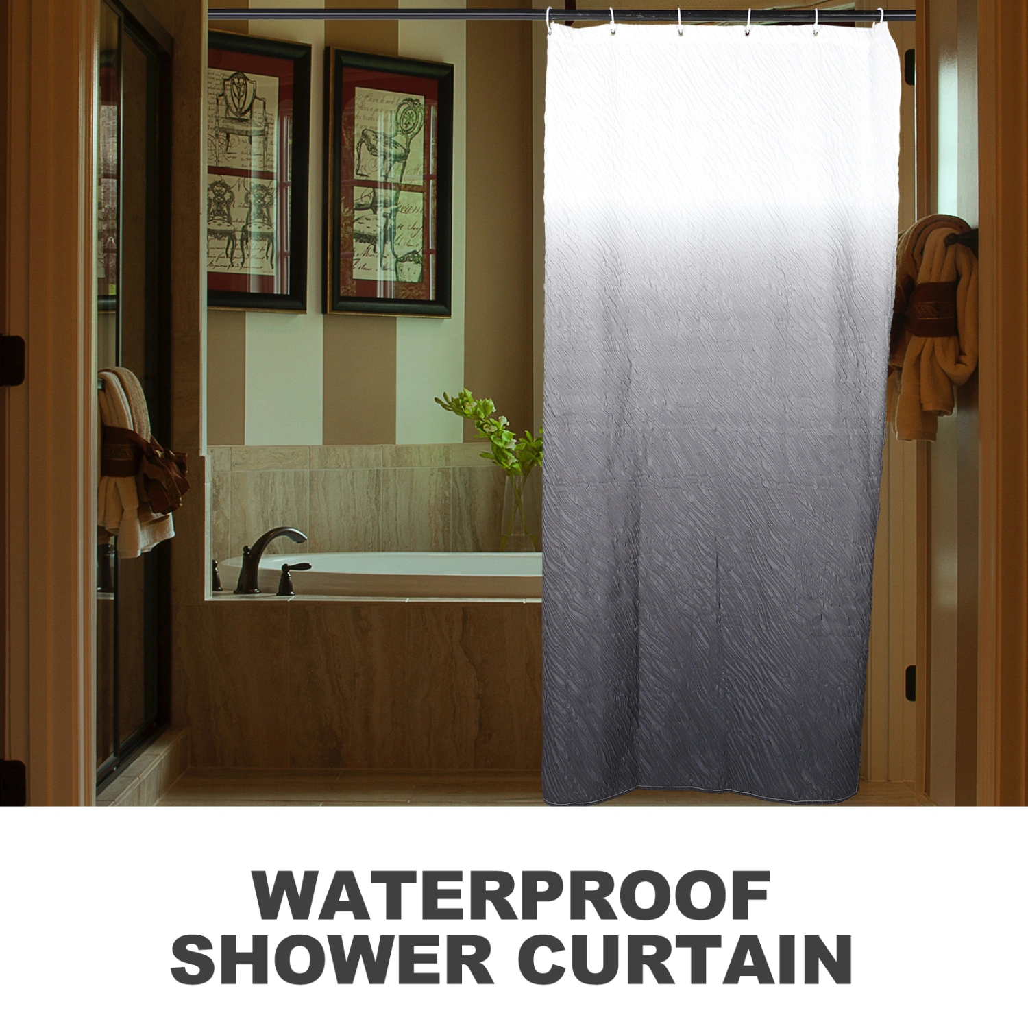 Waterproof Shower Curtain Bathroom Shower Curtain Punch Free Shower Curtain Bathroom Supplies