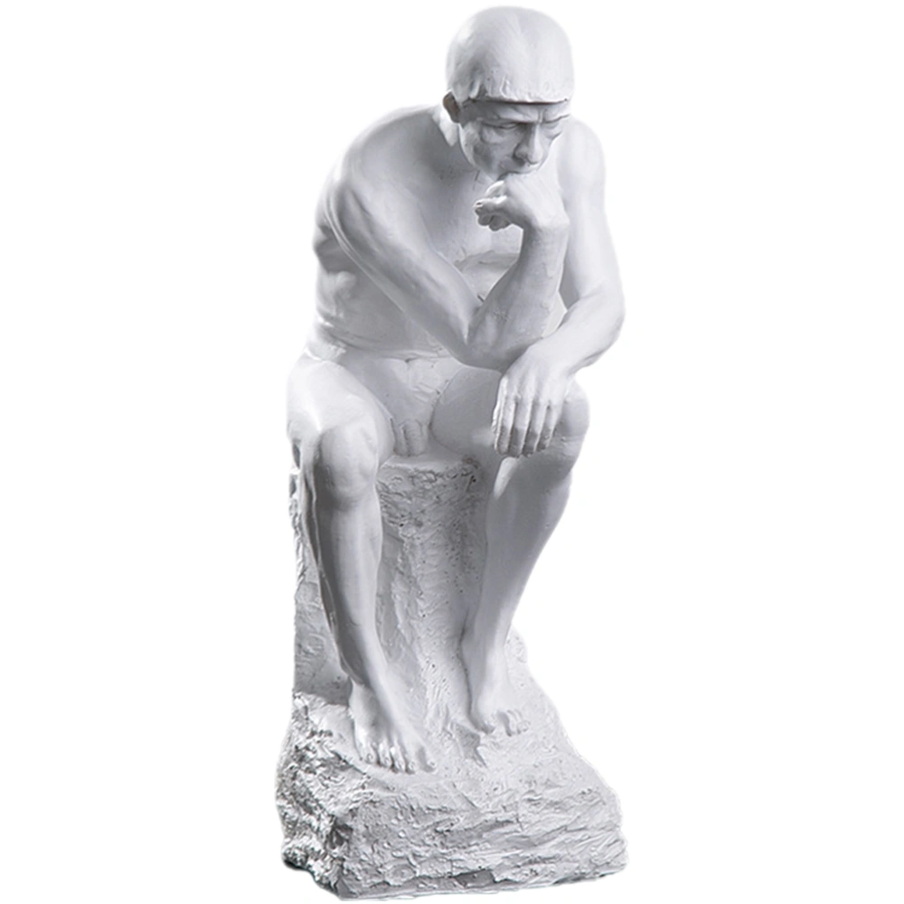 Thinker Figurine Nordic Style Thinker Statue Decorative Thinker Figurine Resin Thinker Sculpture