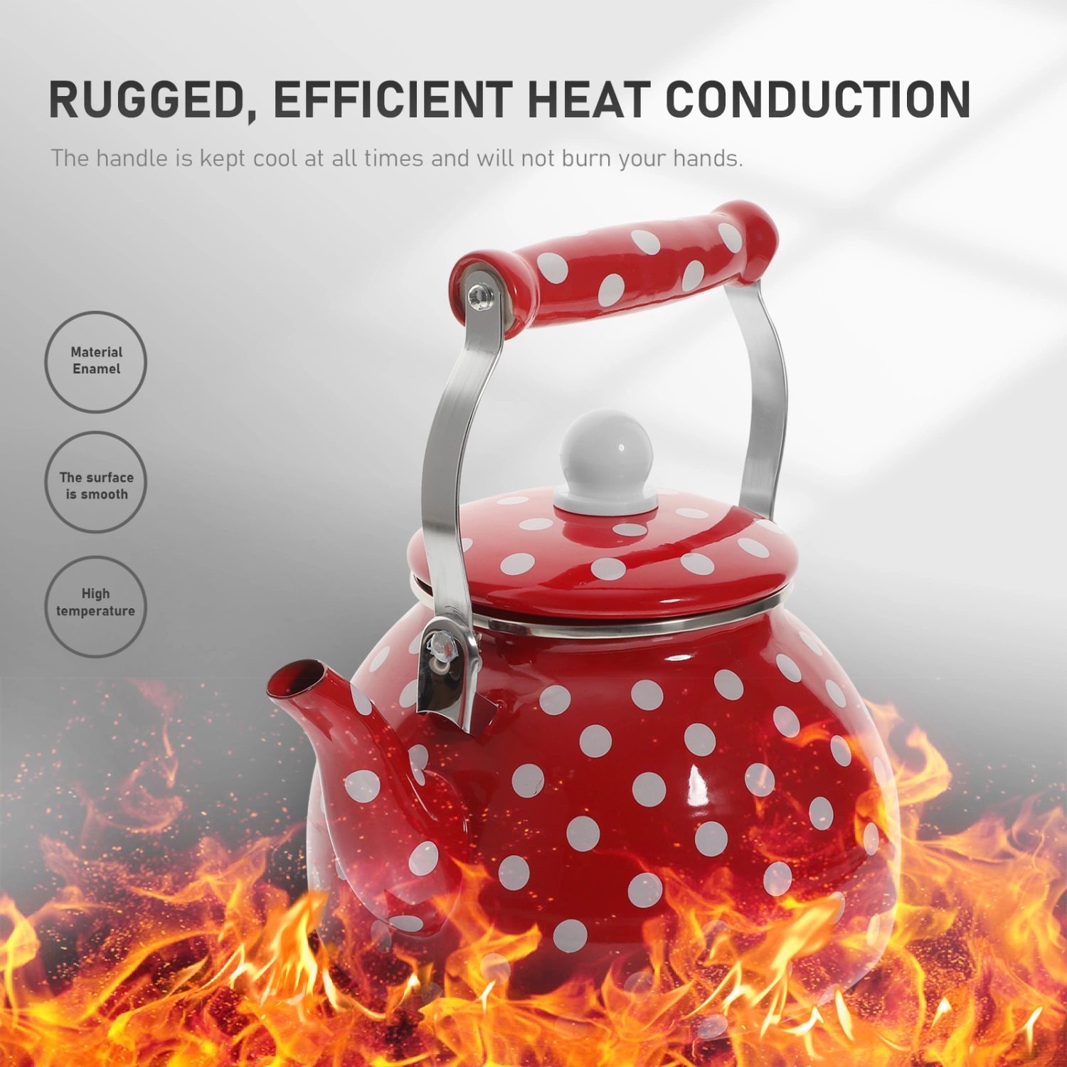 Water Coffee Tea Pot Retro Water Kettle Water Boiling Kettle Anti-scalding Water Kettle(2.8L)