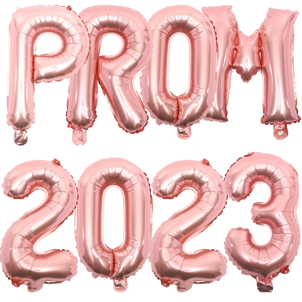 1 Set  of Graduation Balloons 2023 Aluminum Foil Balloons Decorative PROM 2023 Balloons