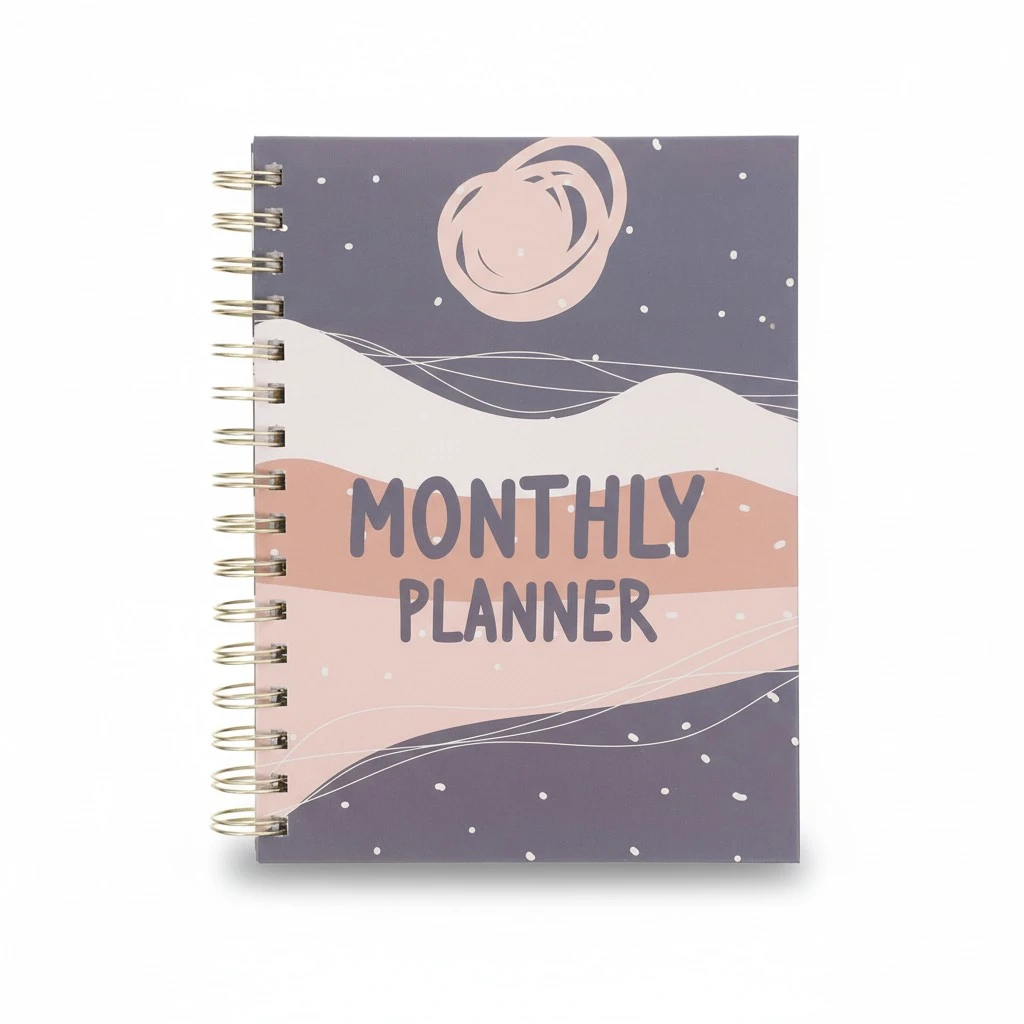 Multi-Function Note Book Monthly Planner Organizer School Academic Planner Office Accessory