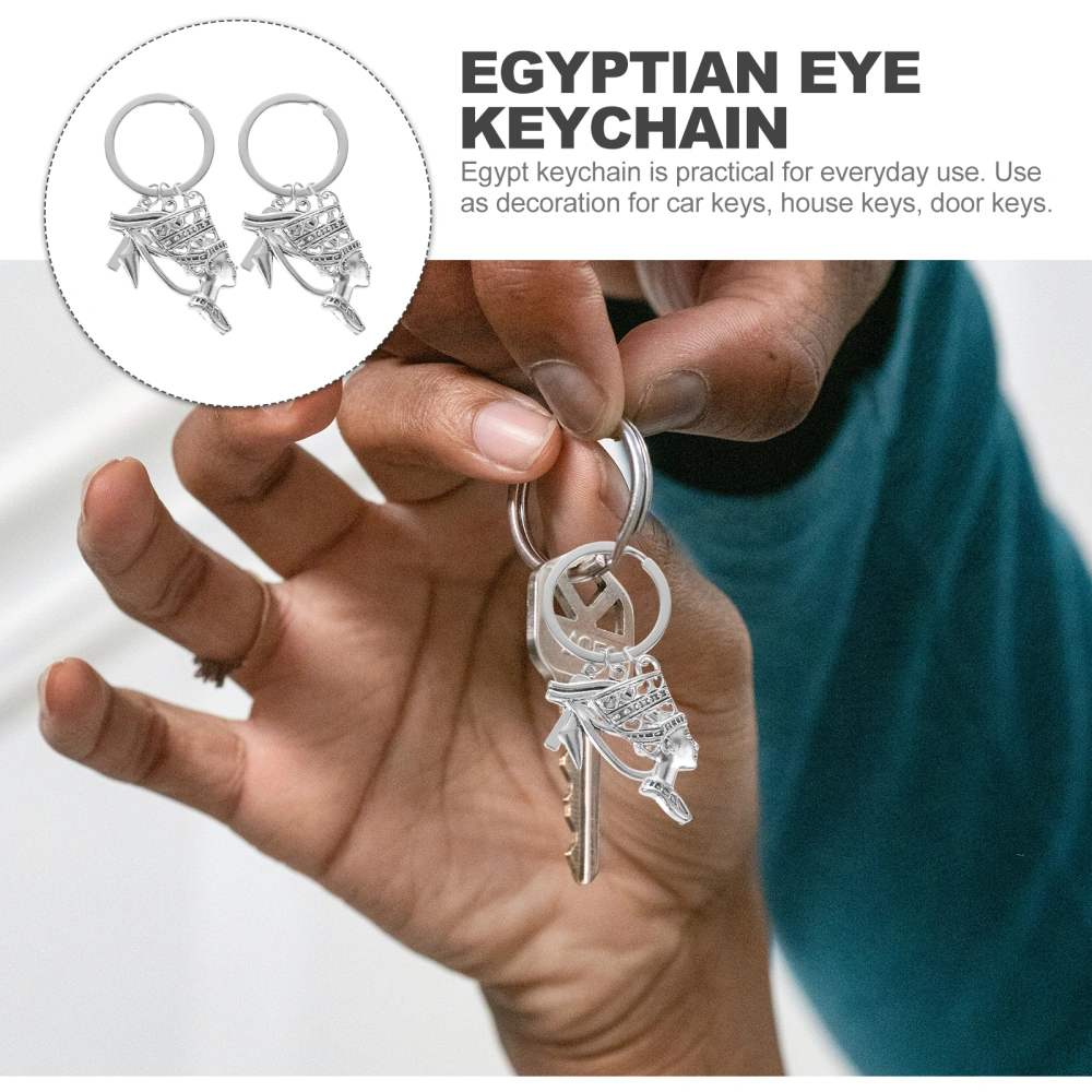 2pcs Egyptian Eye Keychain Ancient Egyptian Symbol Pendant Keychain Gifts