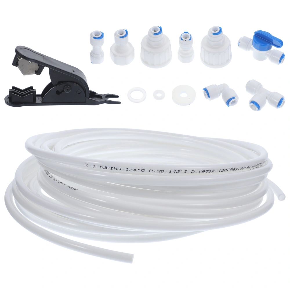 1 Set Refrigerator Water Line Kit 10m Water Pipe Quick Connector Fitting Adapter