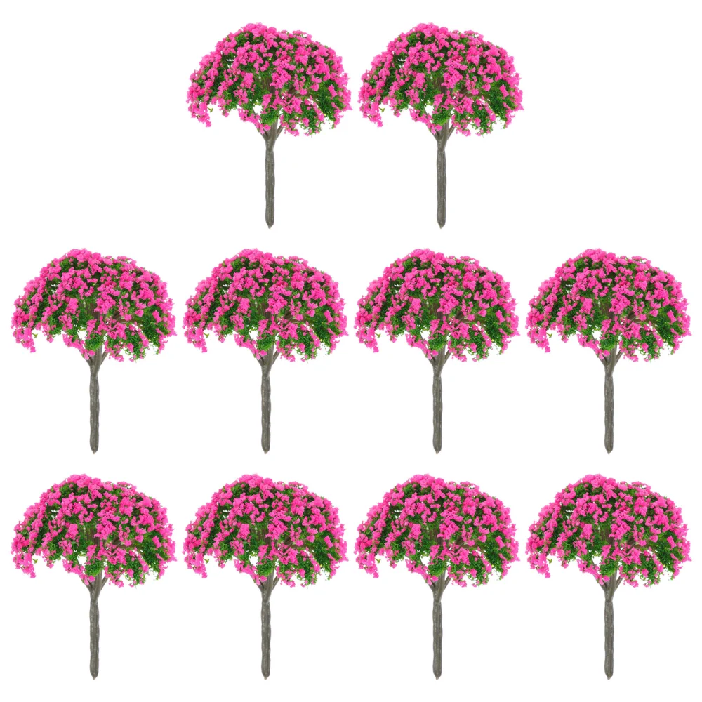 10pcs Sand Table Model Tree Micro Landscape Decoration Tree Micro-landscape Tree Model