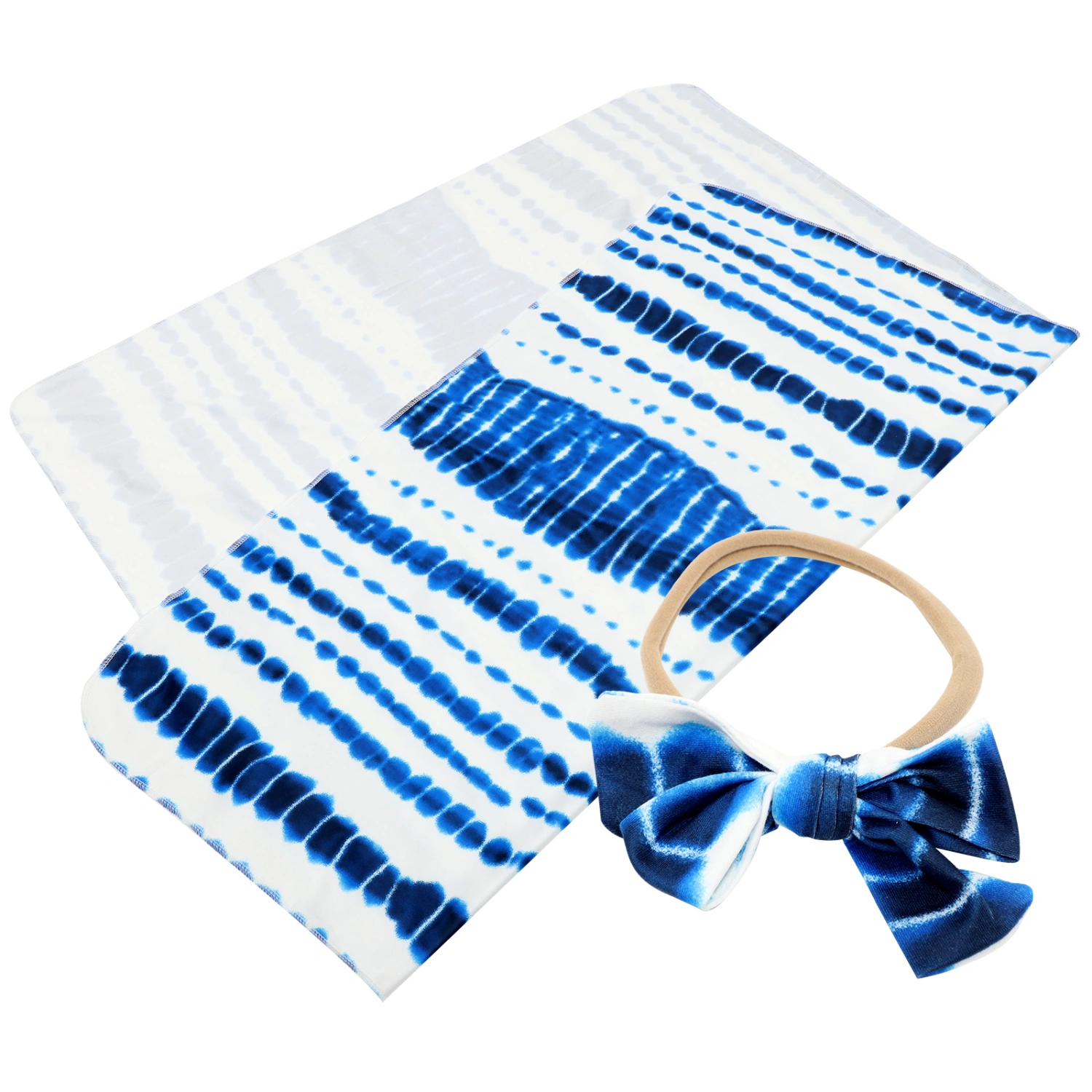 1 Set Baby Receiving Blanket Swaddle Blanket Newborn Wrap Swaddle with Headband