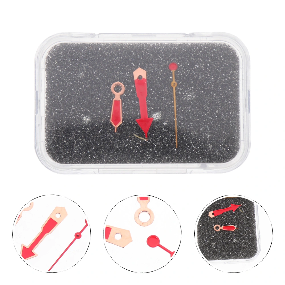 3 Sets of Watch Pointer Hour Minute Second Luminous Watch Movement Pointer Watch Pointer Repair Tools