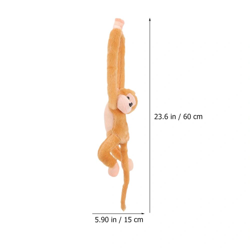 2pcs Plush Monkey Toys Curtain Decorations Long Arm Tail Hanging Monkey Dolls