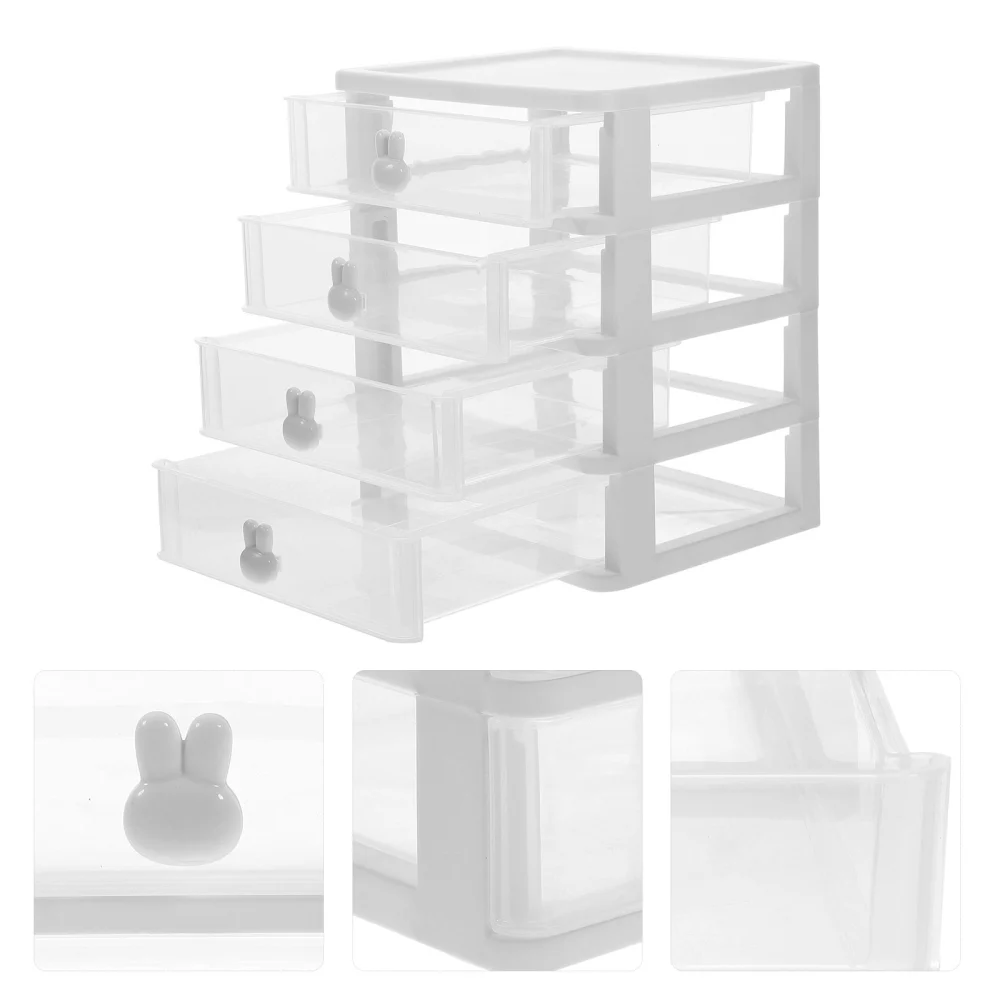 Desk Organizer with Drawers Desktop Storage Drawer Multi-layer Cosmetic Storage Case Stationery Holder