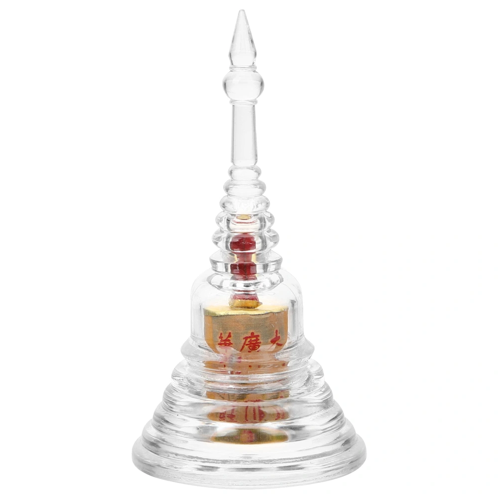 Acrylic Stupa Buddhist Tower Stupa Decor Buddhist Pagoda for Home Decorative Buddhism Supply