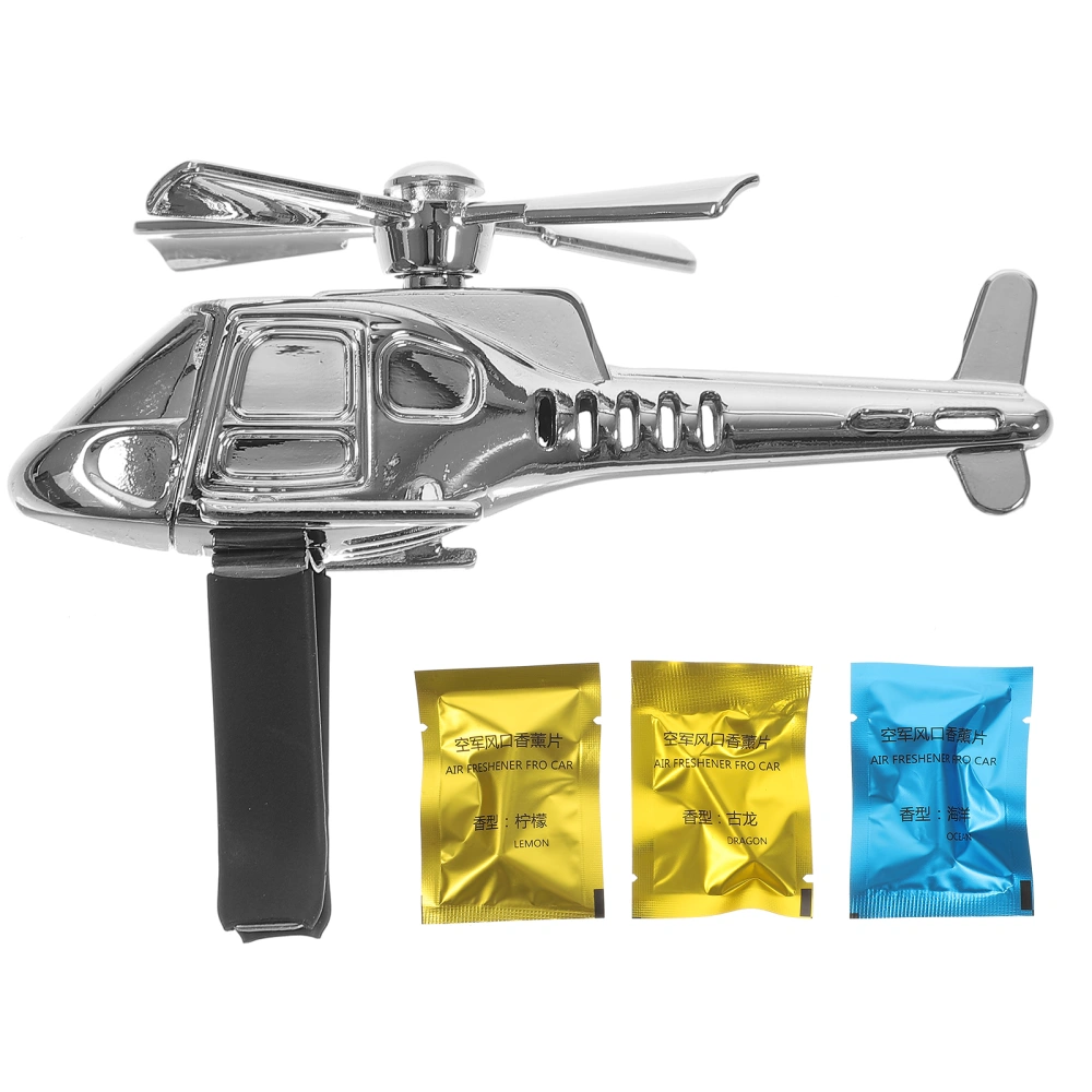 1 Set of  Car Air Freshener Rotatable Helicopter Car Airplane Scent Car Freshener Car Fragrance Diffuser