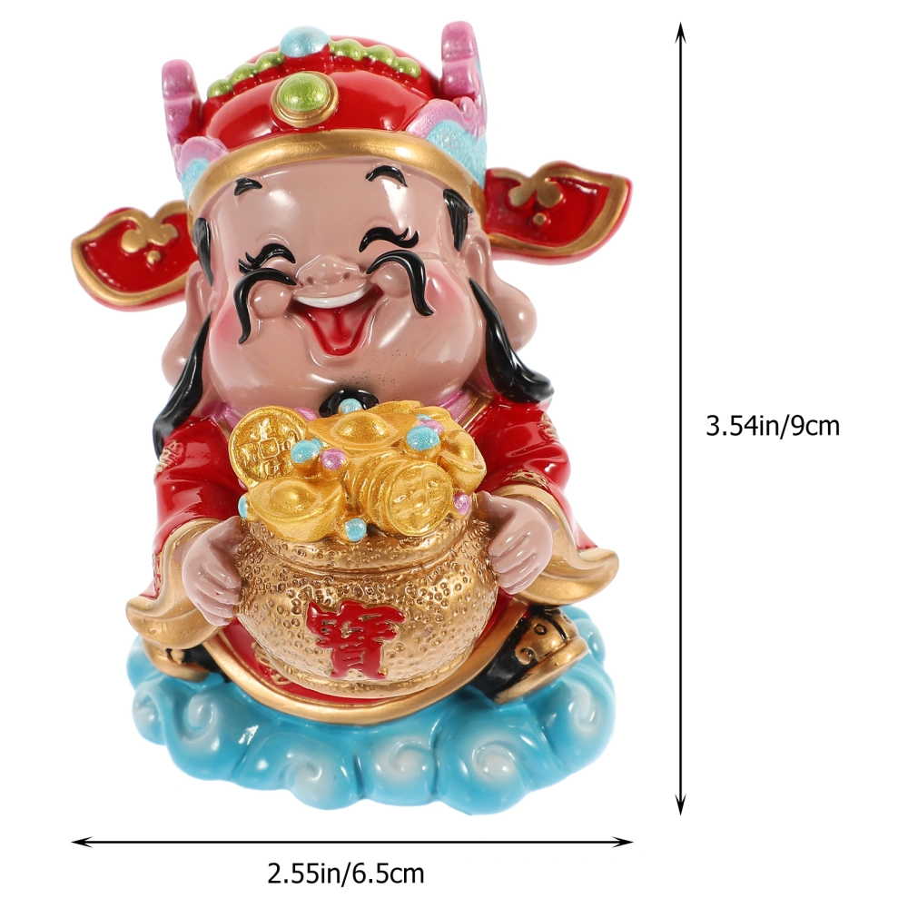 Resin Home Decor Fortune God Figurine Decorations Lucky God Figure Household Ornament