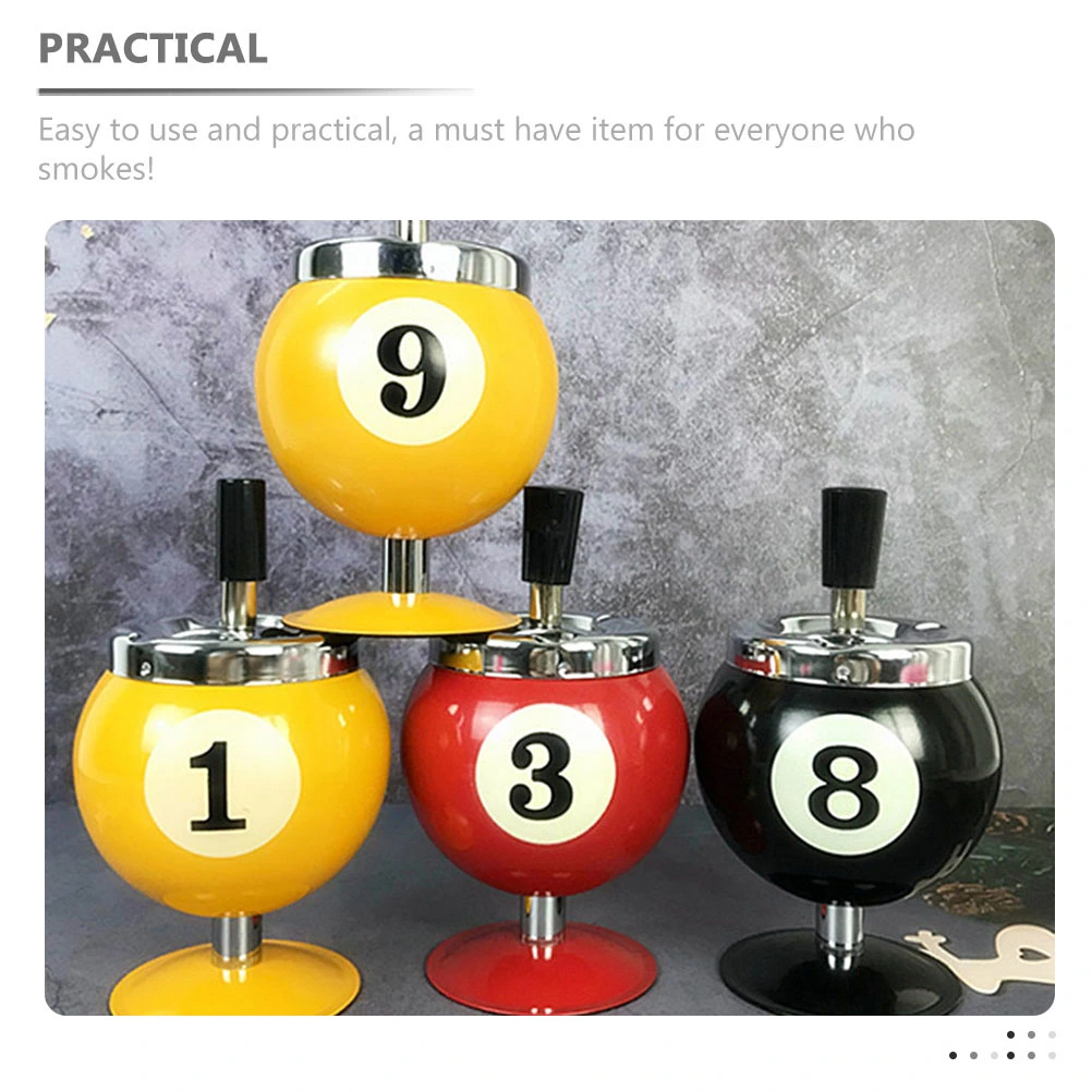 Ash Tray Billiard Ball Shape Vintage Ashtray Desktop Ashtray Home Decoration