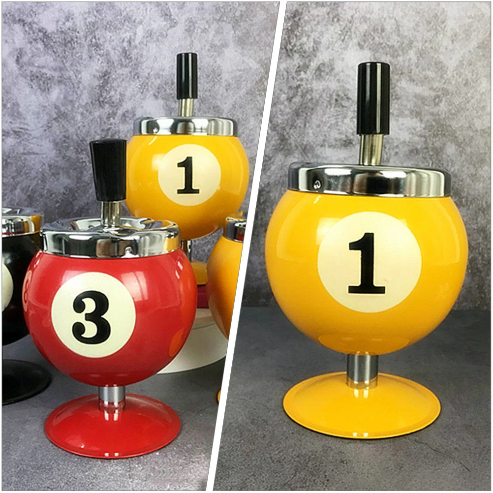 Ash Tray Billiard Ball Shape Vintage Ashtray Desktop Ashtray Home Decoration
