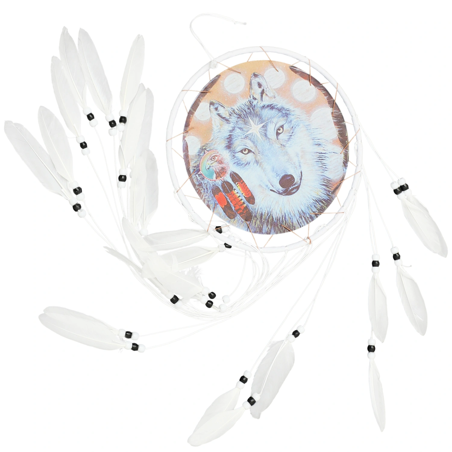 Dream Catcher Craft Handicraft Wolf Wall Hanging Dreamcatcher Ornament Decor