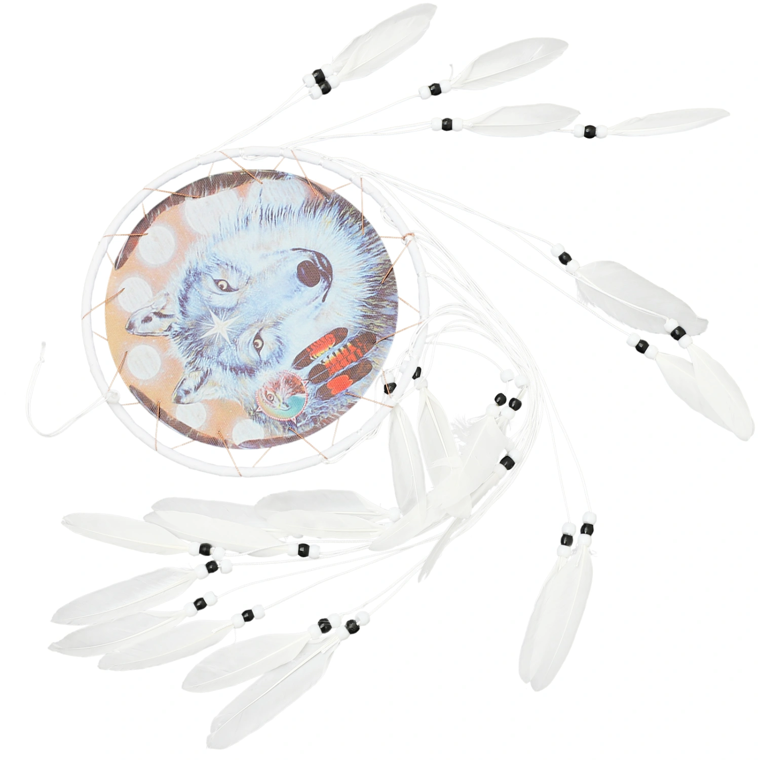 Dream Catcher Craft Handicraft Wolf Wall Hanging Dreamcatcher Ornament Decor