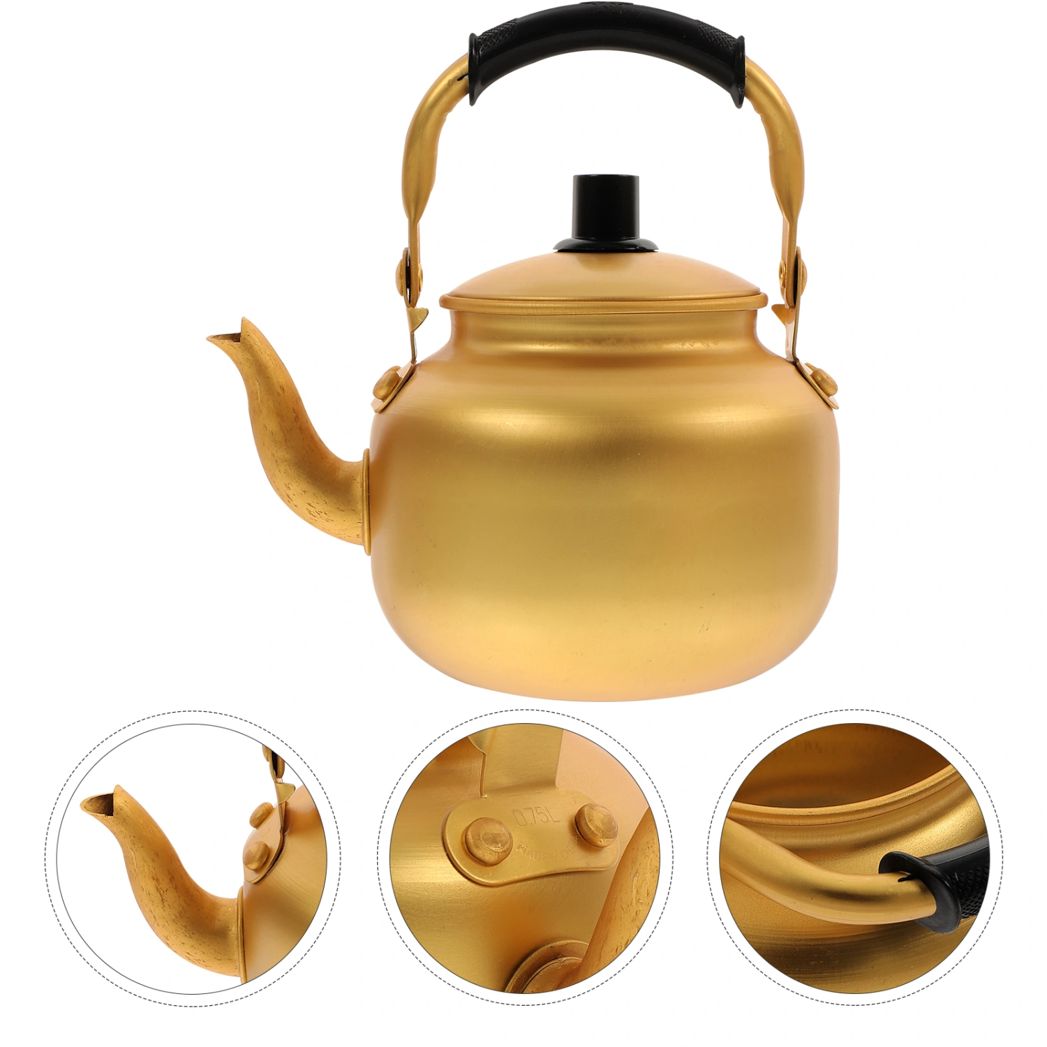 Alloy Water Kettle Home Kitchen Teapot Tea Kettle Household Stovetop Kettle(0.75L)
