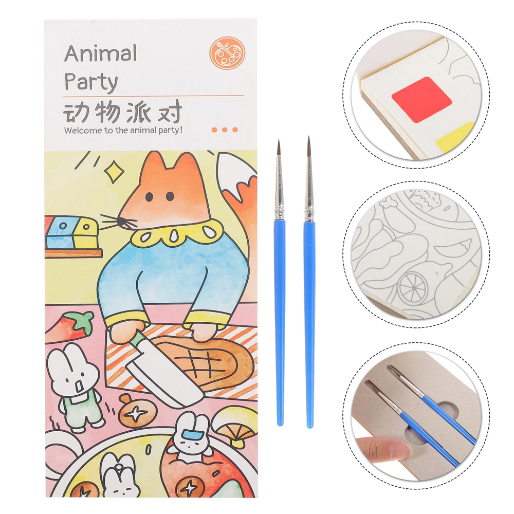 1 Set of Watercolor Painting Book for Toddler Water Coloring Painting Book Toddlers Graffiti Book