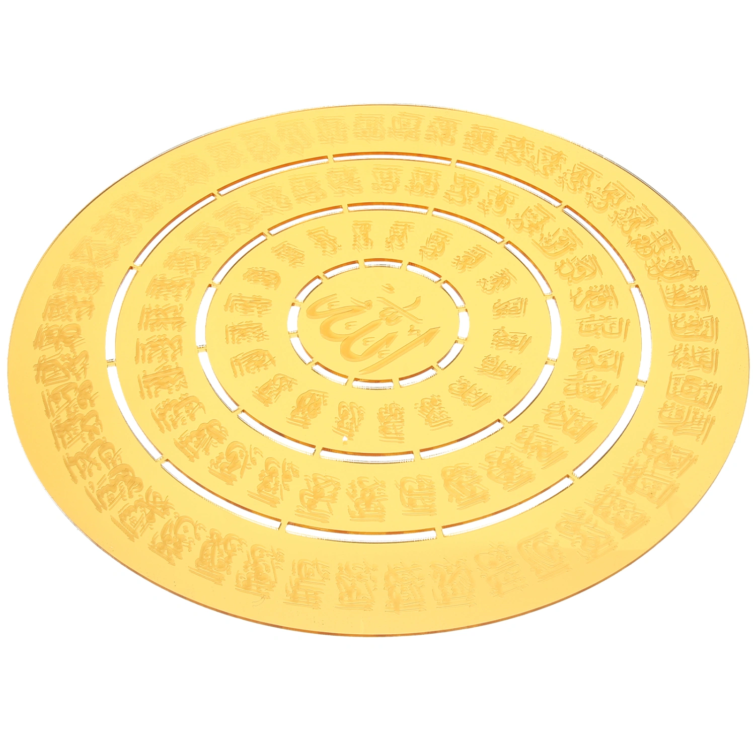 Mirror Effect Wordart Tabletop Ornament Golden Wordart Decor Decorations Home Adornment