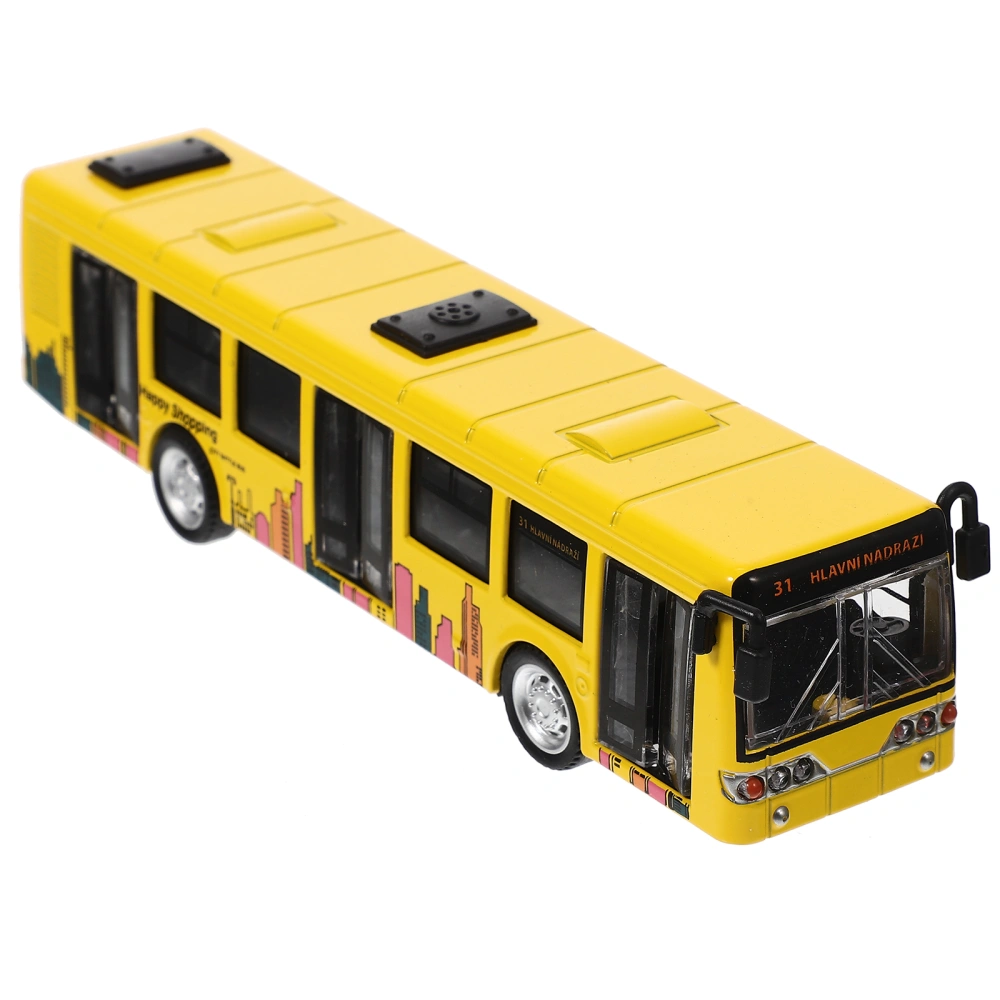 Simulation City Bus Model Pull Back Bus Toy Car Toy Vehicles Toy for Kids