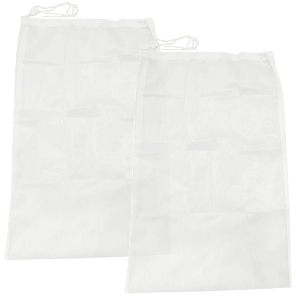 2Pcs Pool Vacuum Leaf Bag Swimming Pool Cleaning Leaf Net with Pull Lock Cord