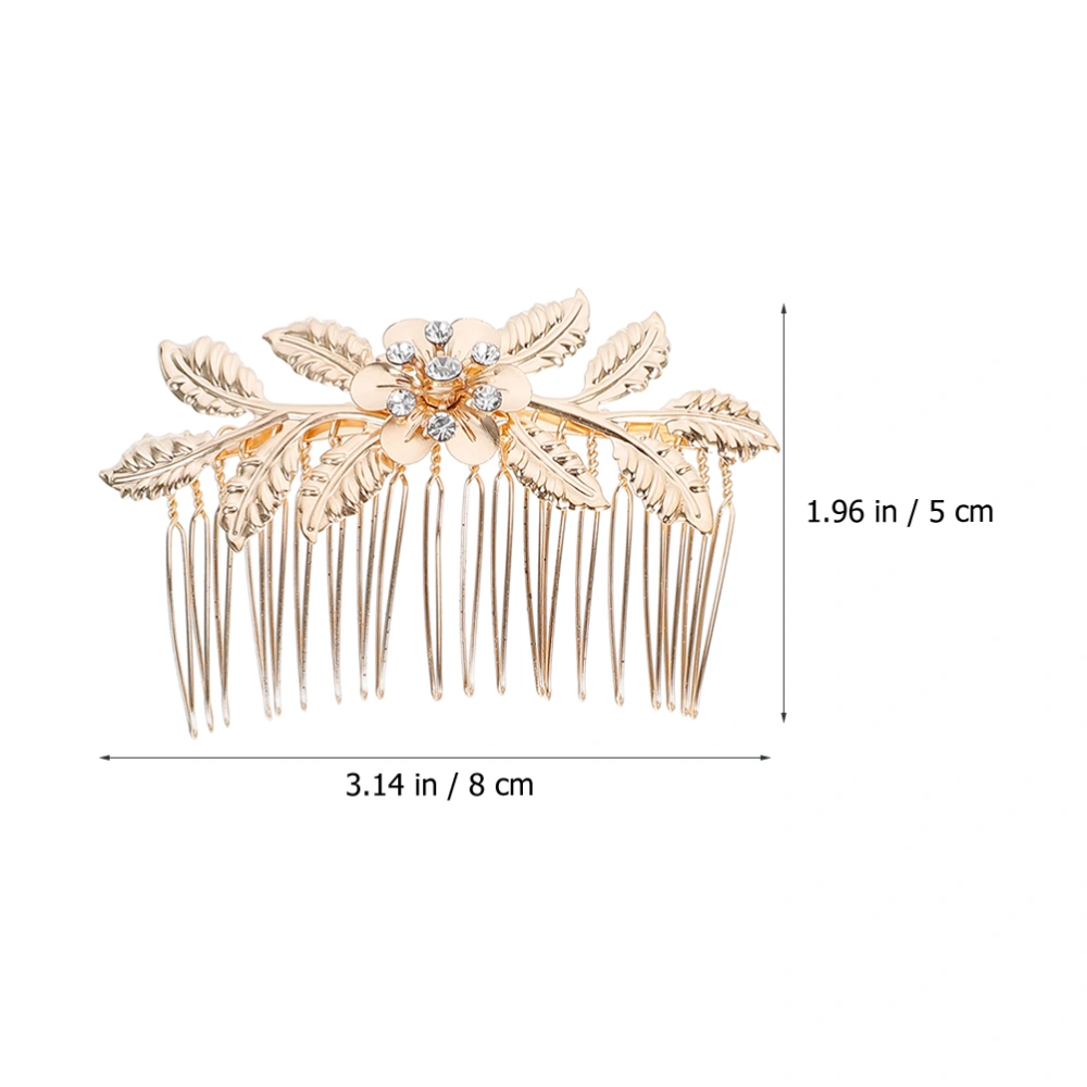 4Pcs Delicate Metal Hair Combs Exquisite Hair Combs Reusable Hair Style Combs Hair Decoration