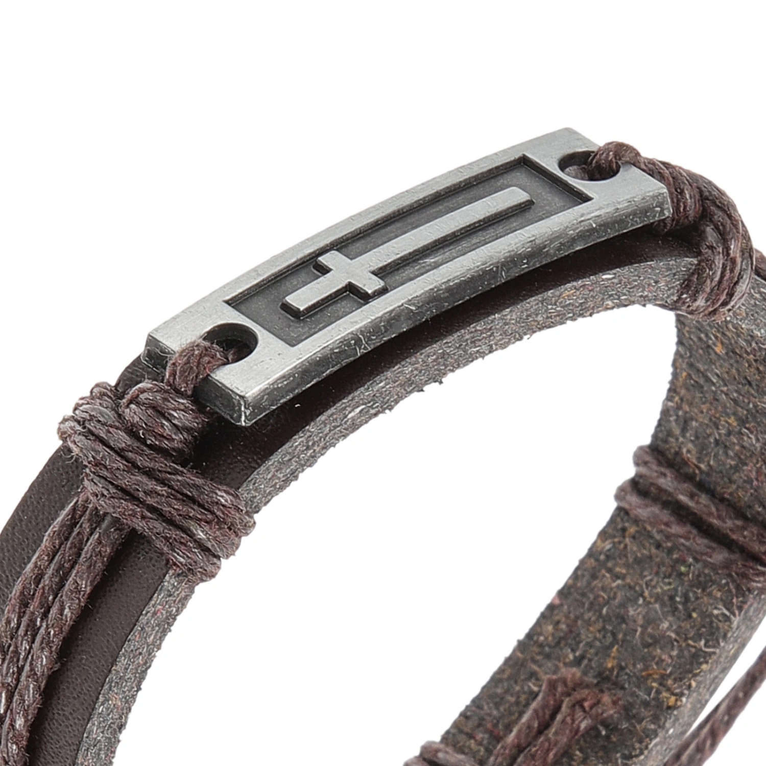 2pcs Cross Bracelet Adjustable Alloy Bracelet Cross Pendant Bracelet Chain