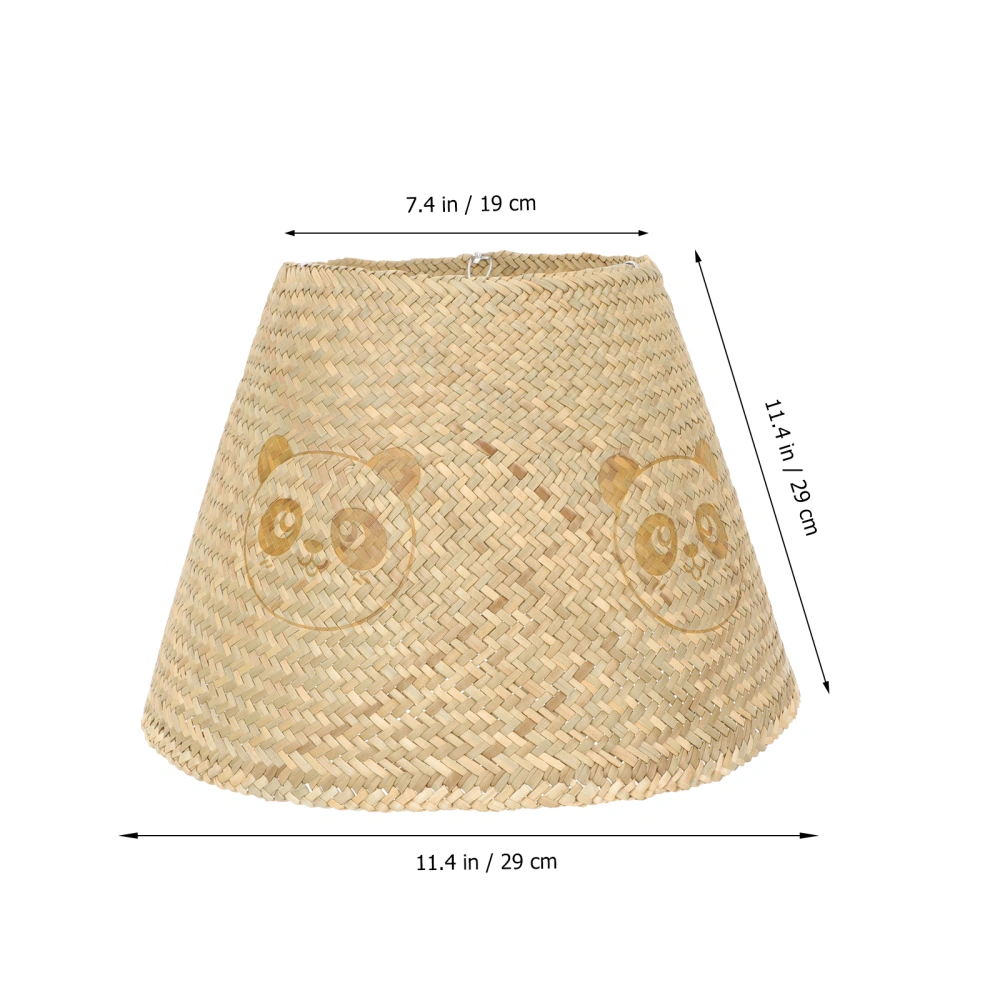 Natural Woven Ceiling Pendant Light Shade Straw Woven Lampshade for Hotel Restaurant