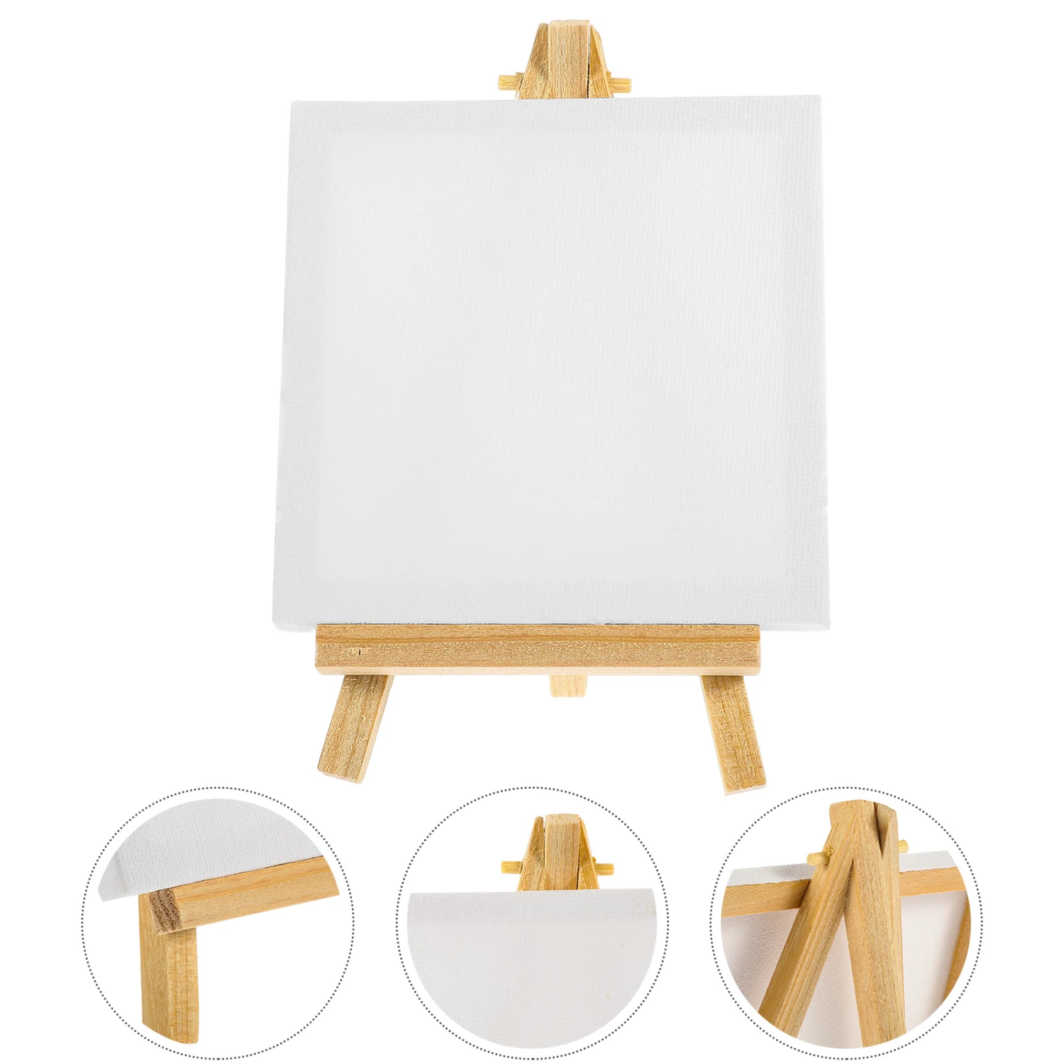 1 Set Canvas Painting Kit Paint Supplies Kids Canvas for Painting Painting Easel and Canvas