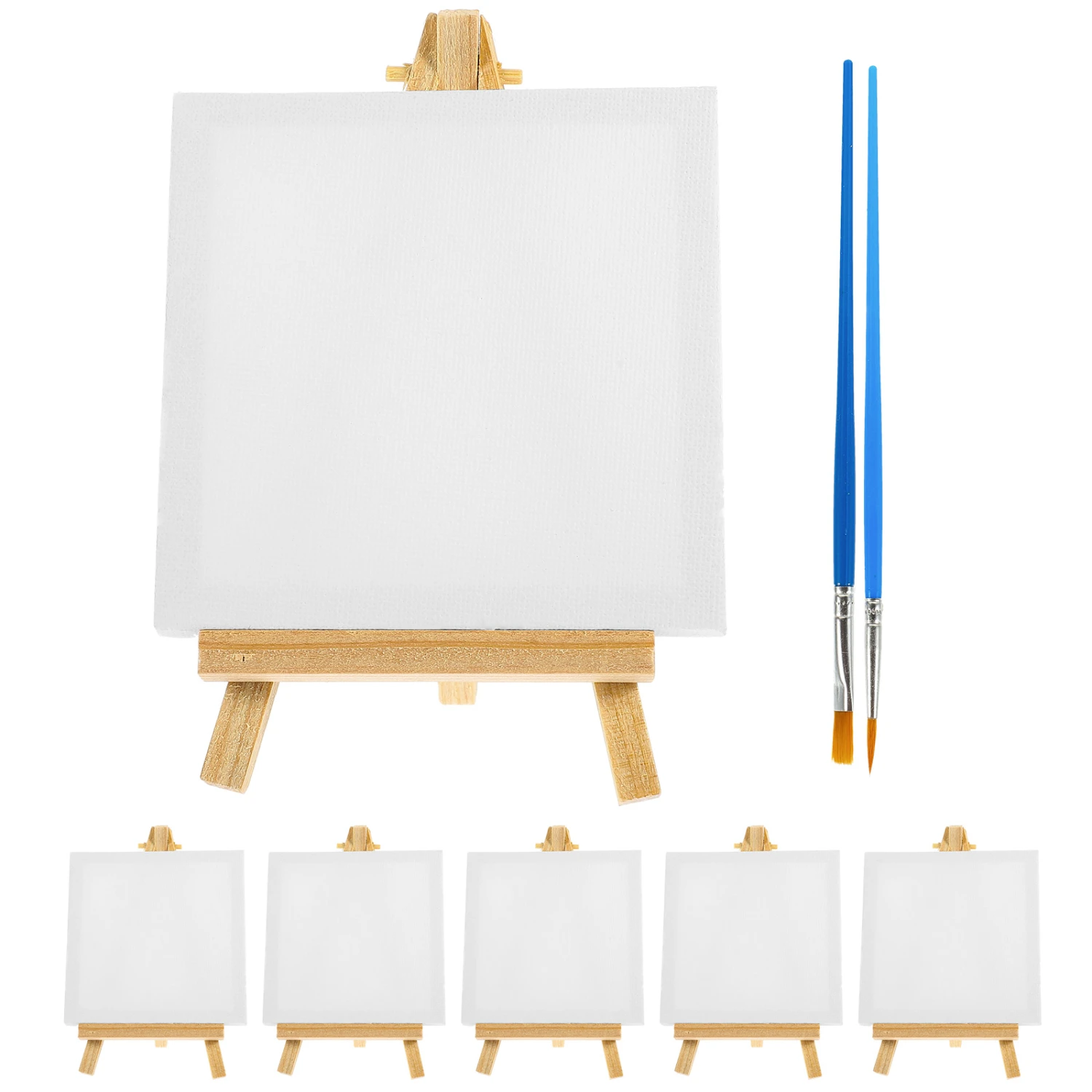 1 Set Canvas Painting Kit Paint Supplies Kids Canvas for Painting Painting Easel and Canvas