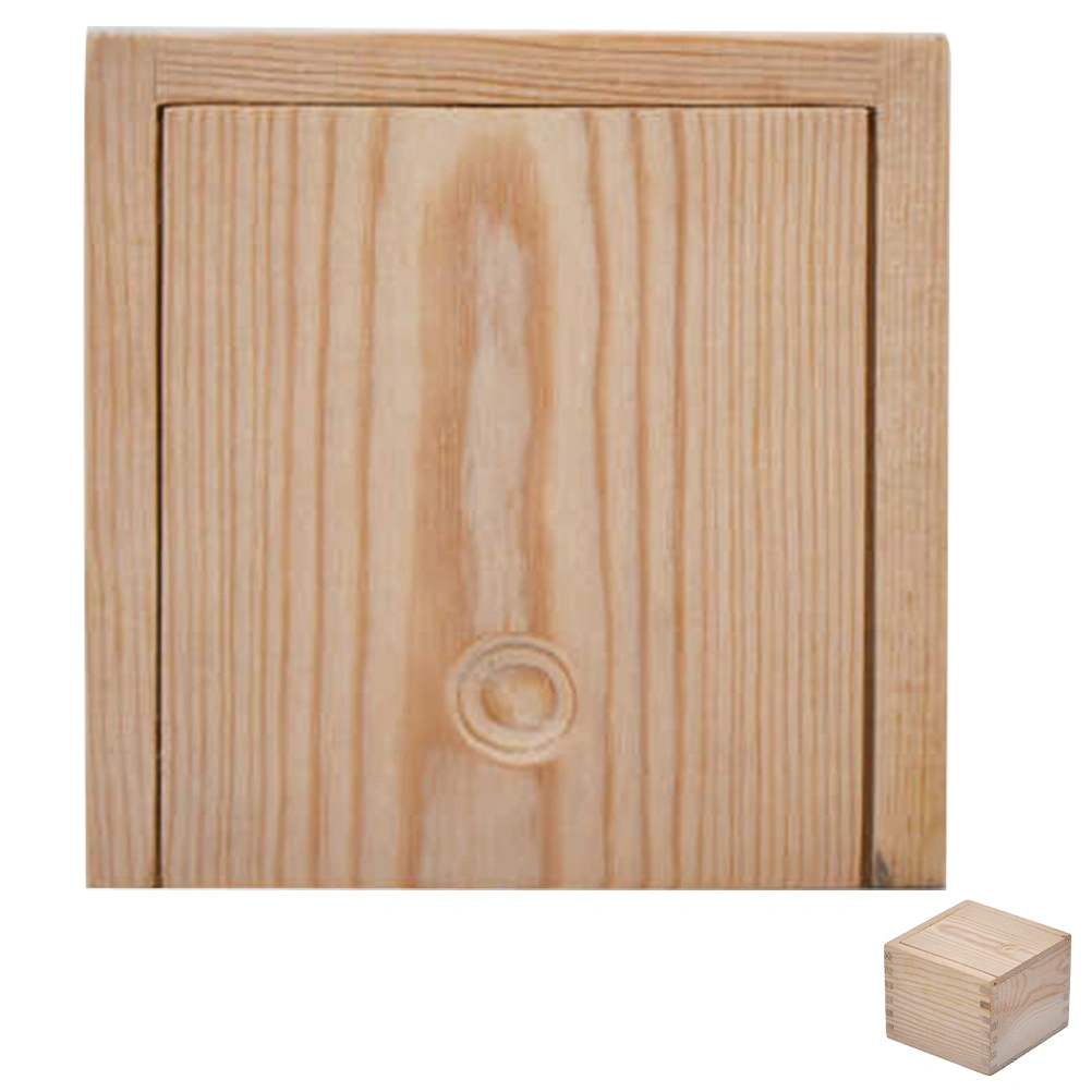 Slide Type Teacup Storage Box Wooden Cup Packing Container Square Gift Wrapping Box