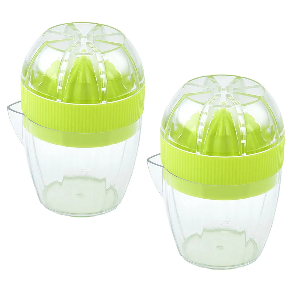 2Pcs Manual Juice Maker Citrus Juicer Small Fruit Juicer Portable Lemon Juicer Kitchen Small Juicer