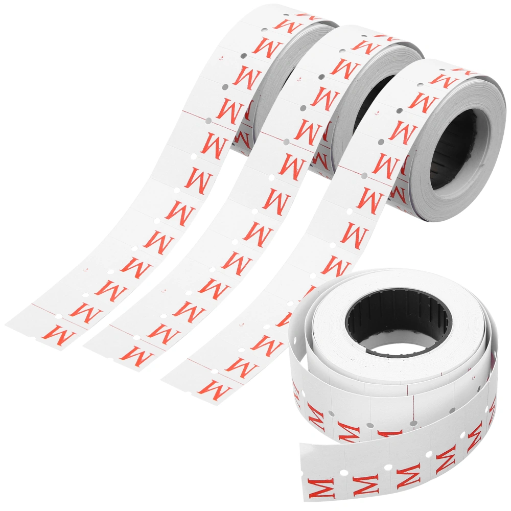 10 Rolls Self Adhesive Clothes Size Labels Retail Store Shirts Clothing Size Stickers (500 label/roll, M Sizes)